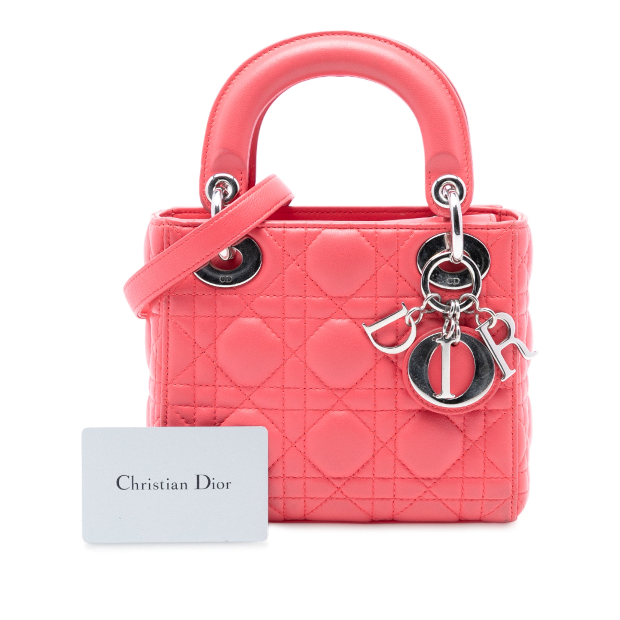 Dior Mini Lambskin Cannage Lady Dior - image 8