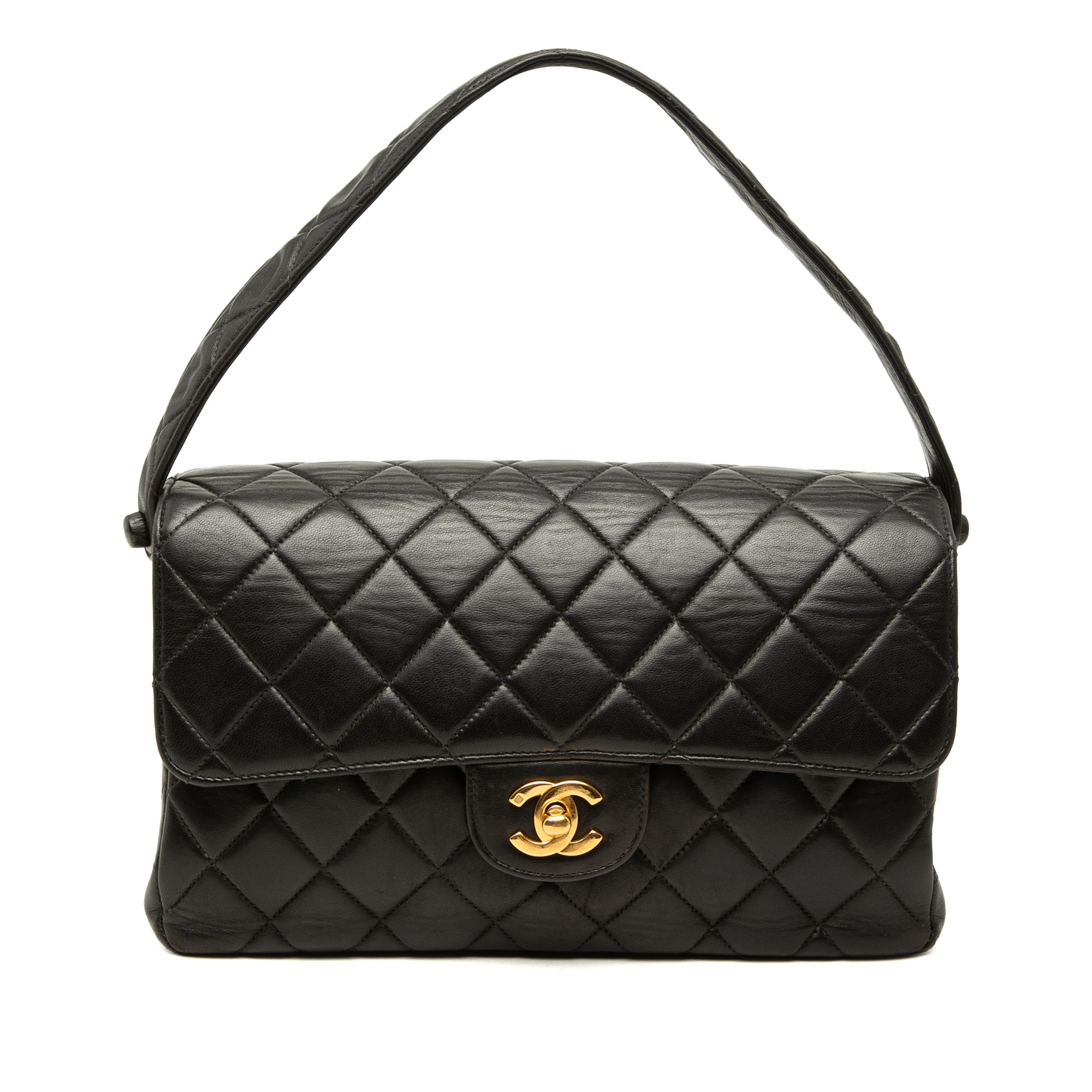 Chanel CC Quilted Lambskin Double Sided Flap - image 1