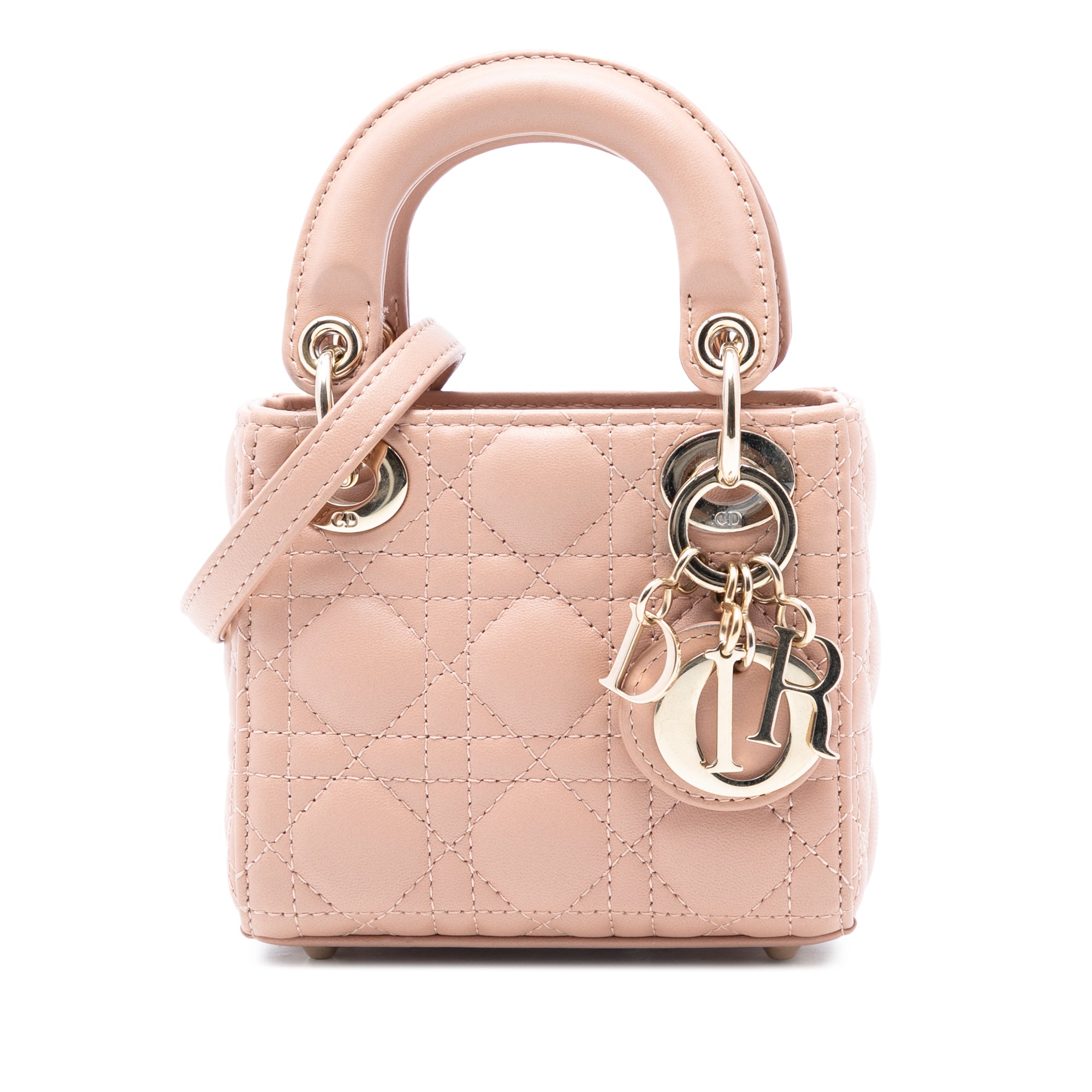 Dior Micro Lambskin Cannage Lady Dior - image 1
