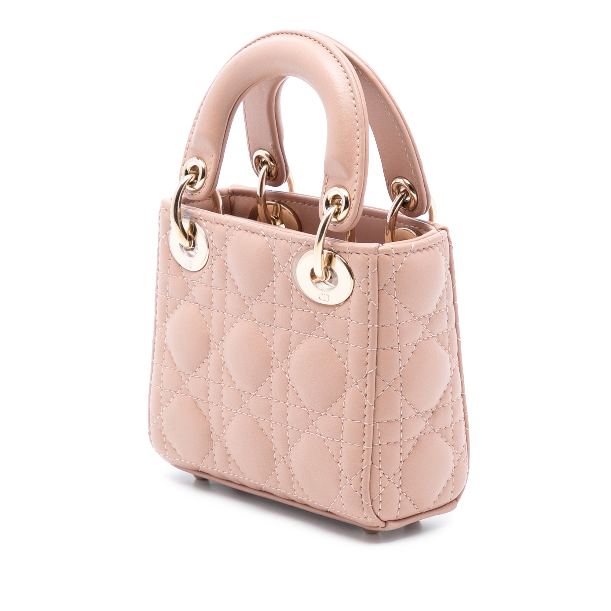 Dior Micro Lambskin Cannage Lady Dior - image 2