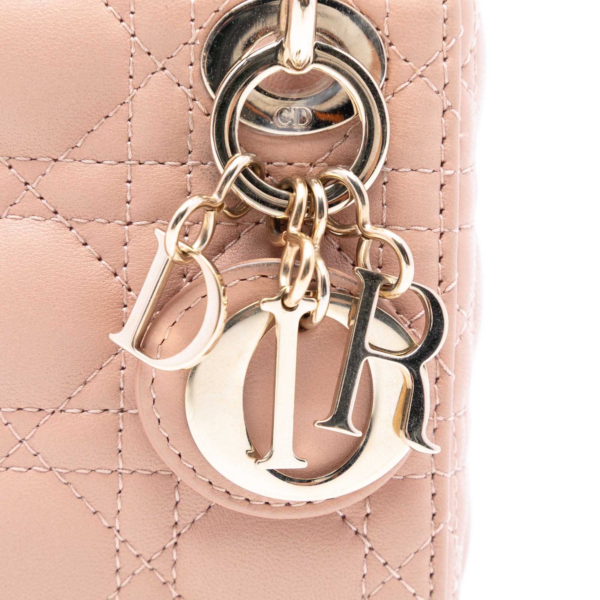 Dior Micro Lambskin Cannage Lady Dior - image 5