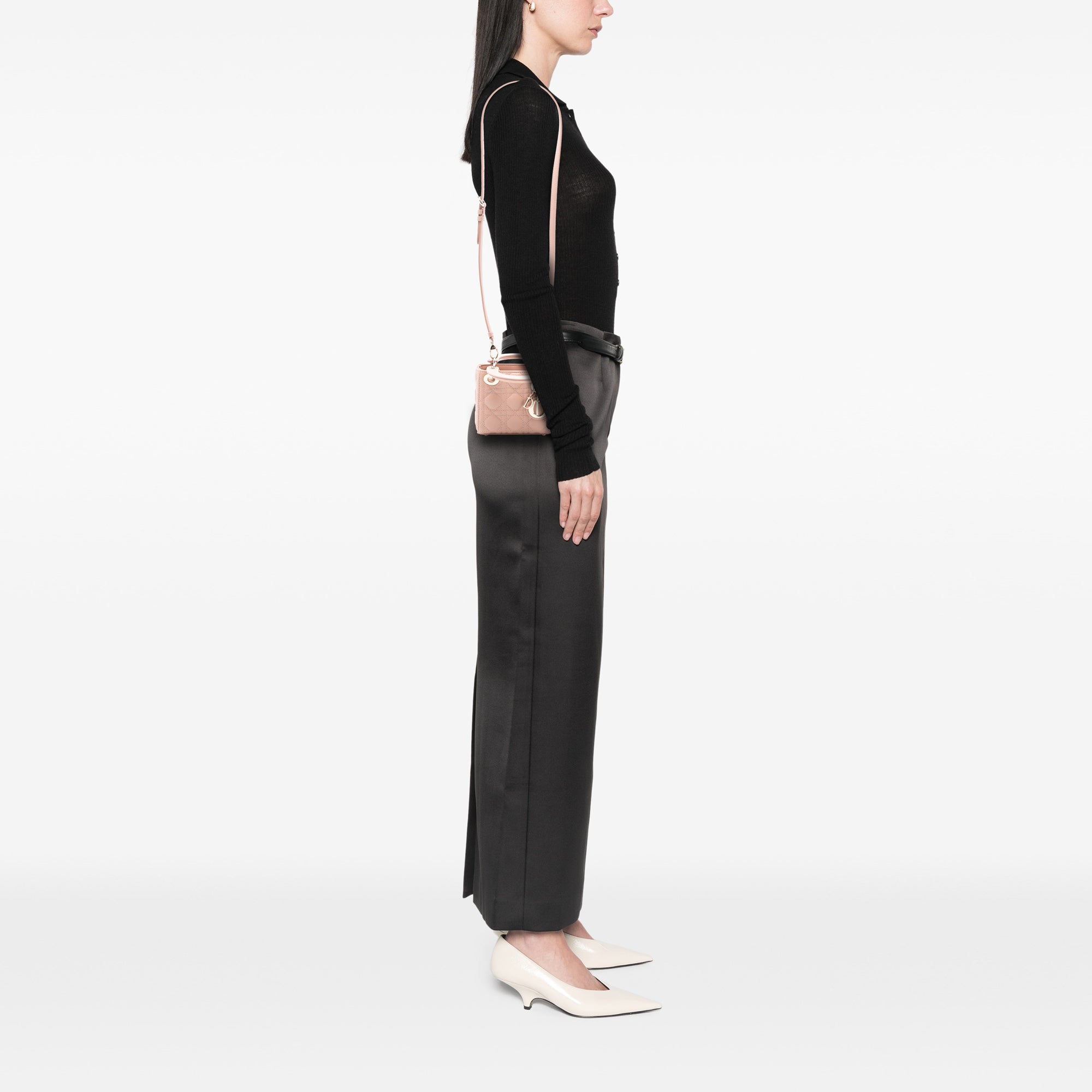 Dior Micro Lambskin Cannage Lady Dior - image 7