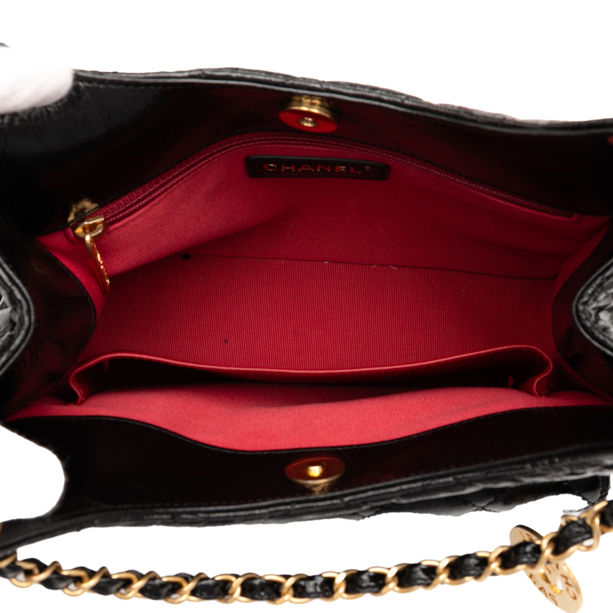 Chanel Medium Shiny Crumpled Calfskin Wavy CC Hobo - image 4
