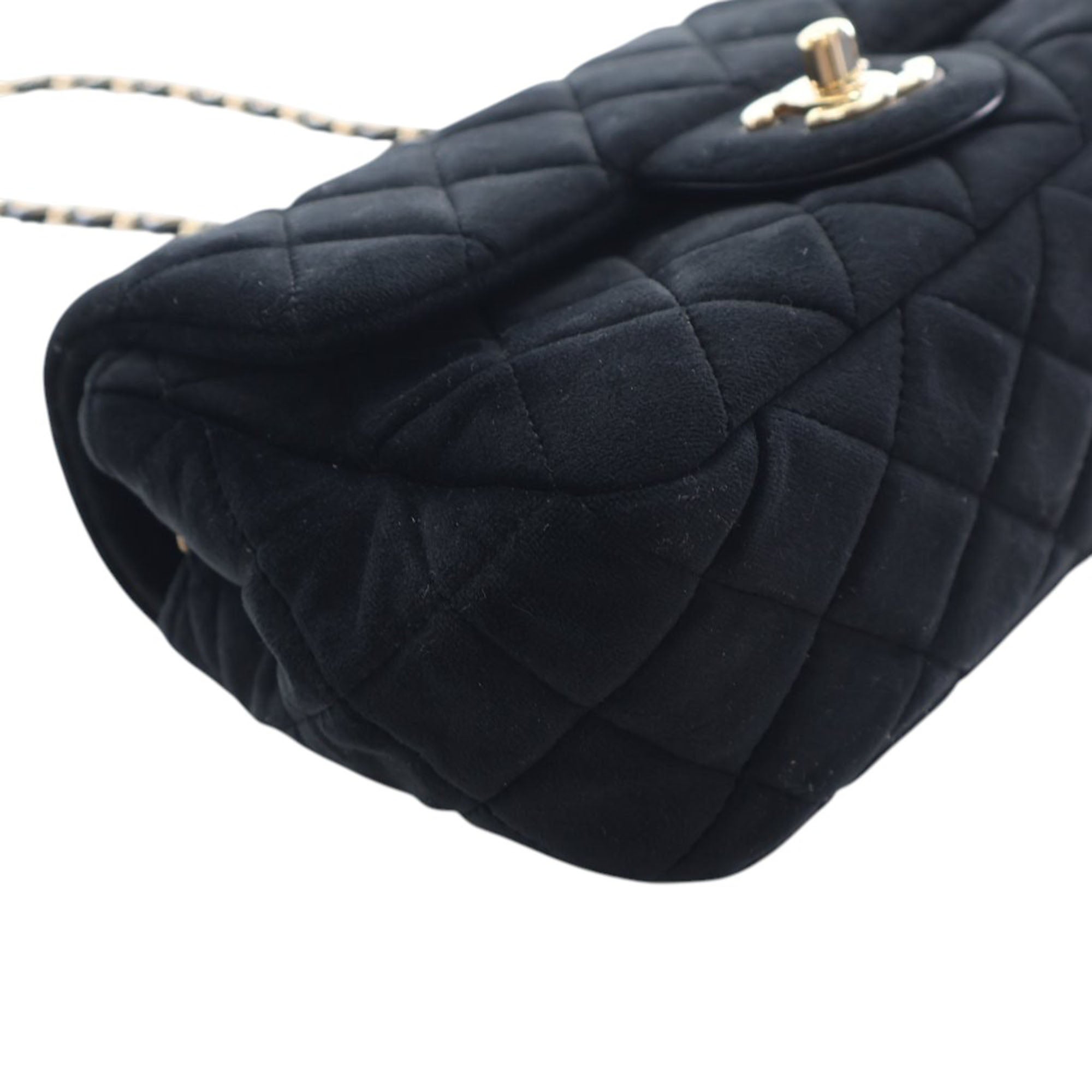 Chanel Mini Rectangular Classic Velvet Pearl Crush Single Flap - image 11