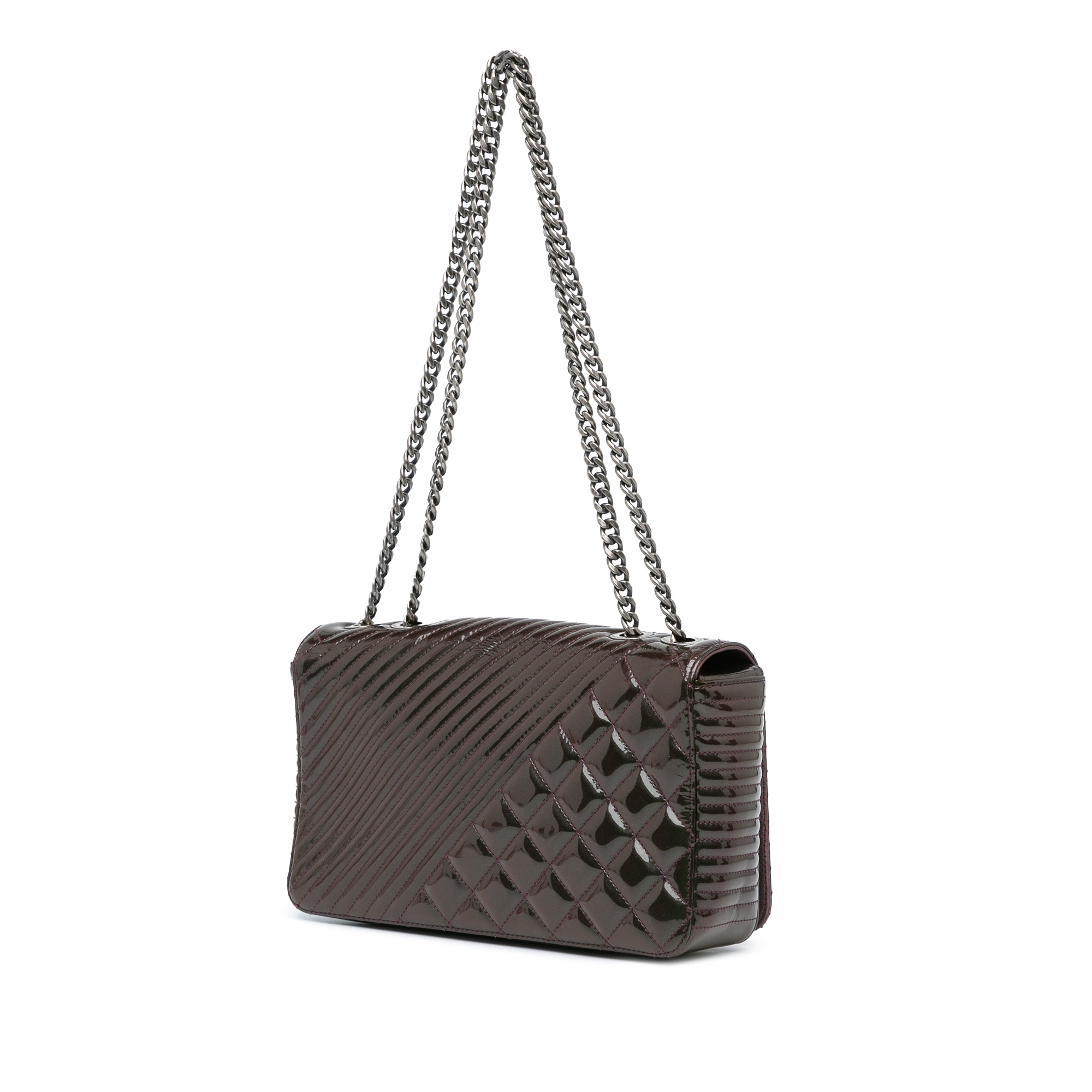 Chanel Medium Quilted Patent Coco Boy Flap - image 2