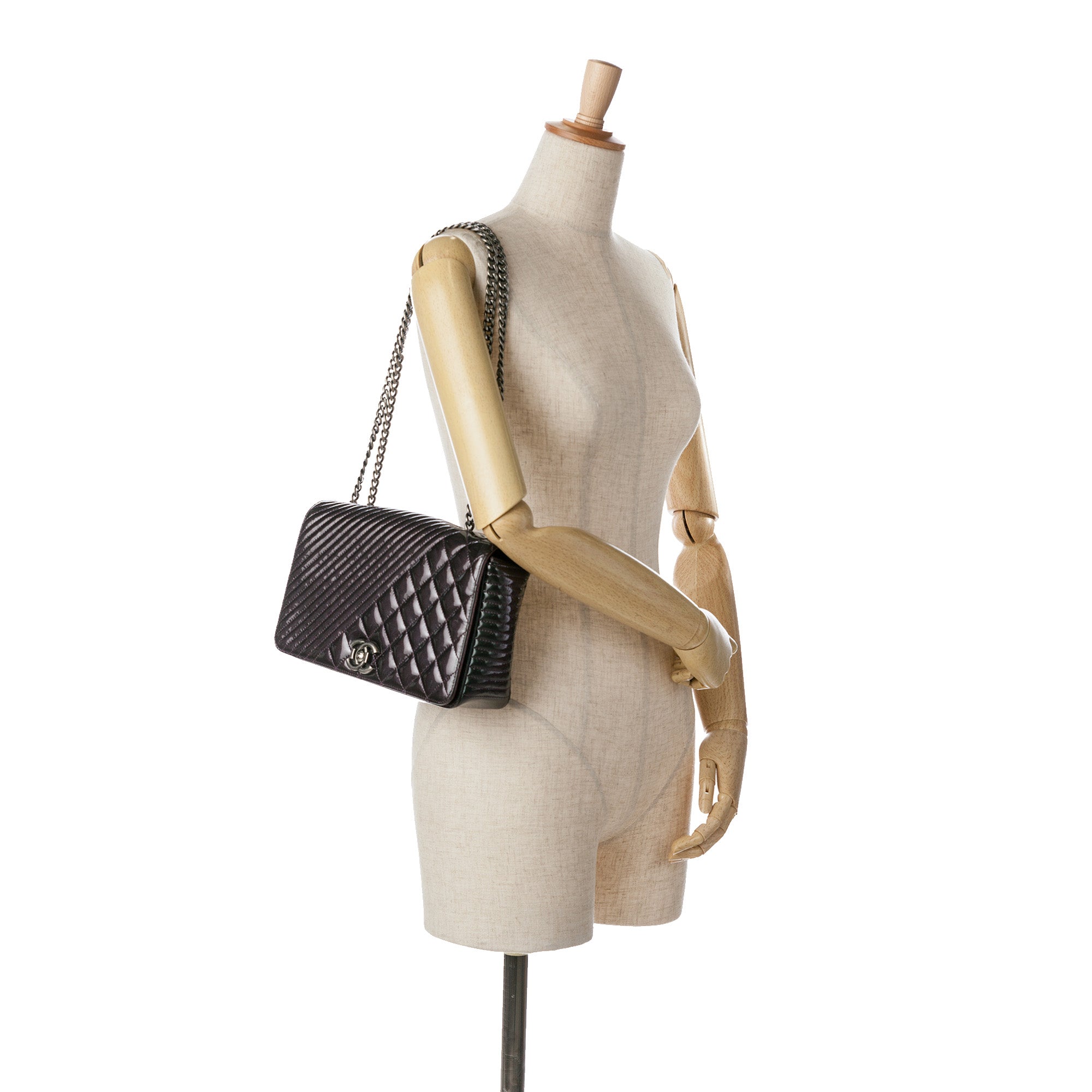 Chanel Medium Quilted Patent Coco Boy Flap - image 8