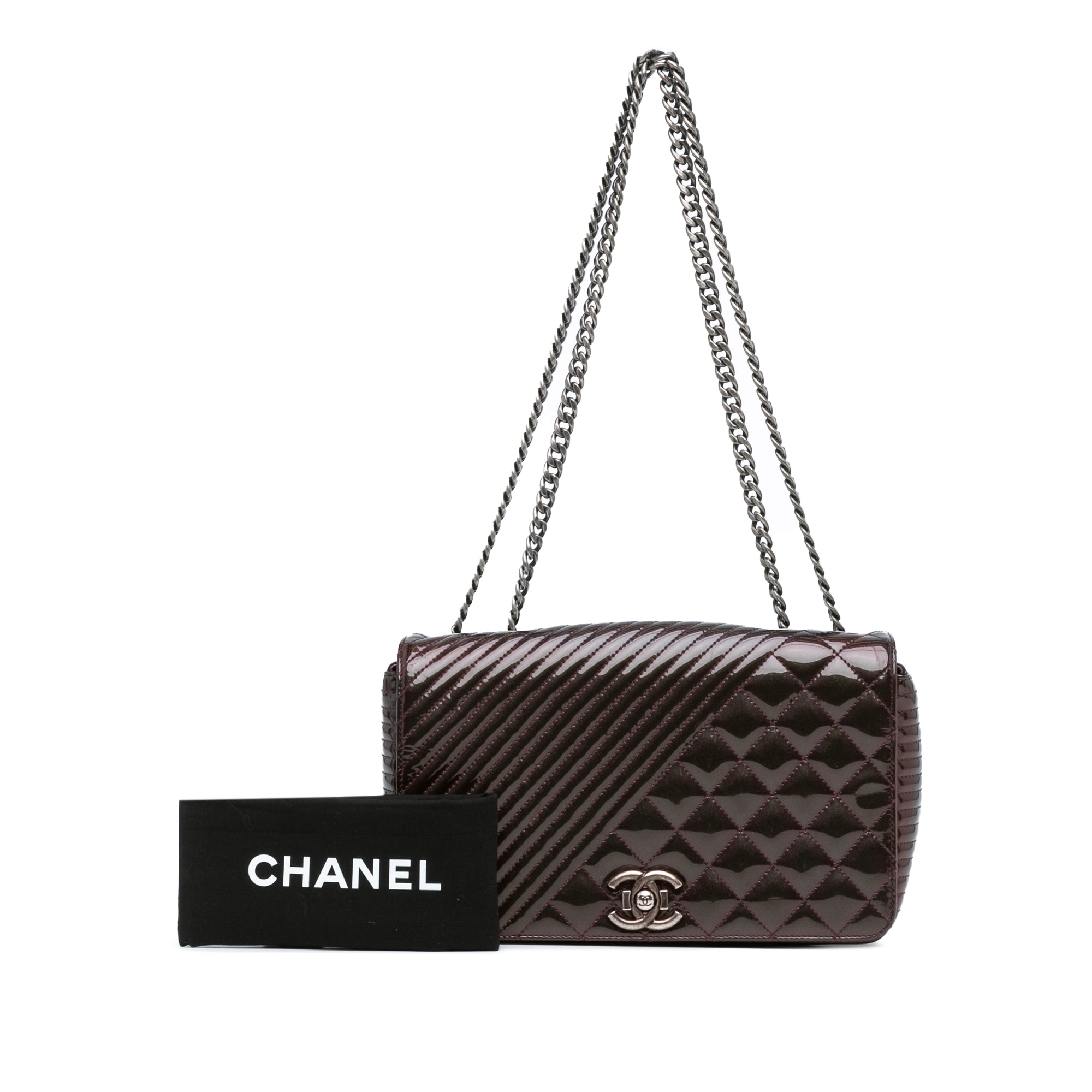 Chanel Medium Quilted Patent Coco Boy Flap - image 9