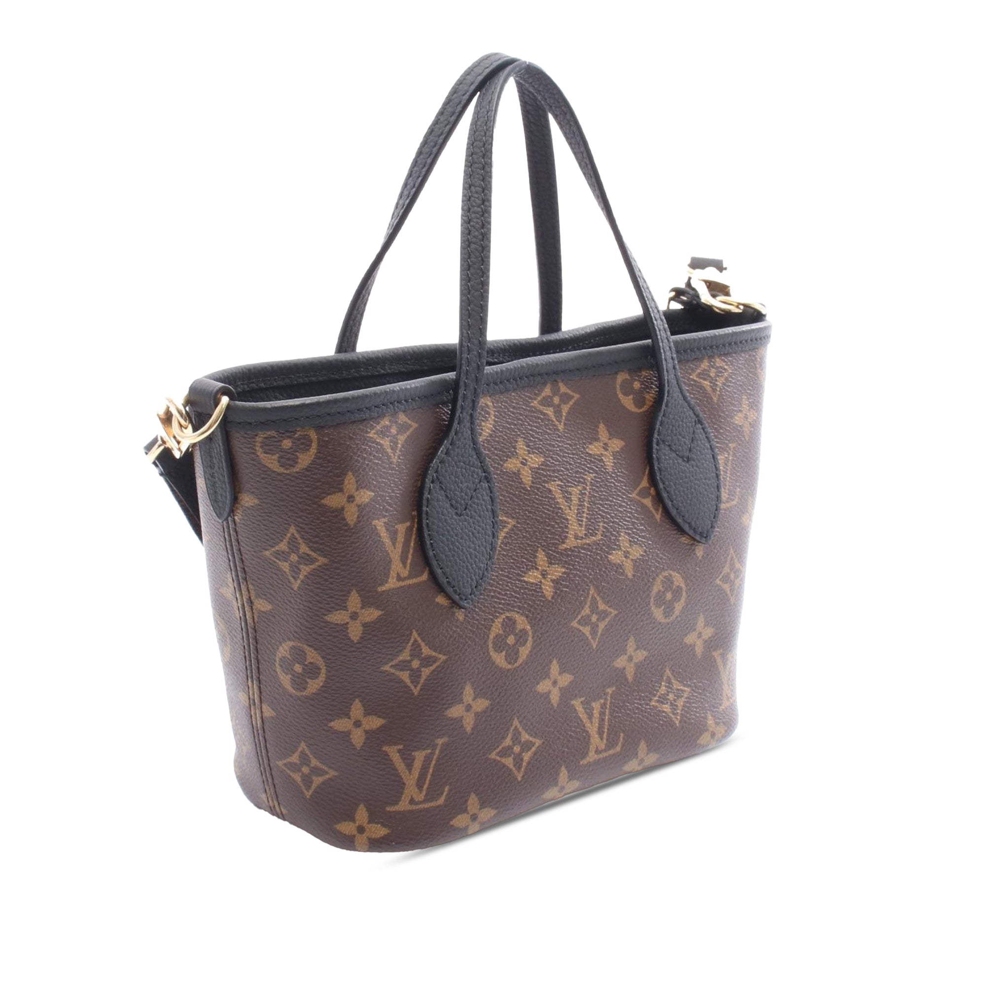 Louis Vuitton LOUIS VUITTON Neverfull Inside Out BB Tote Bag M12099 Monogram PVC coated canvas leather Brown Black Black Used Wome - image 2