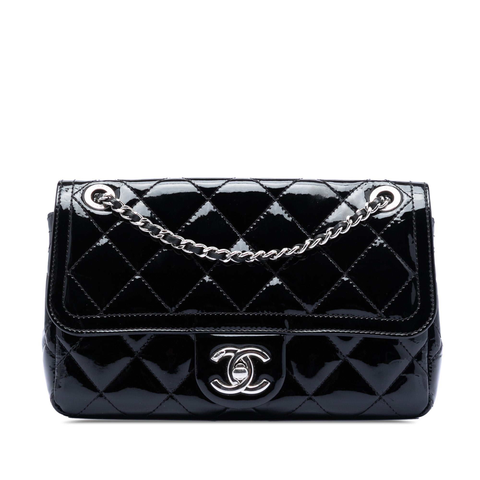 Chanel Small Quilted Patent Coco Shine Flap - image 1