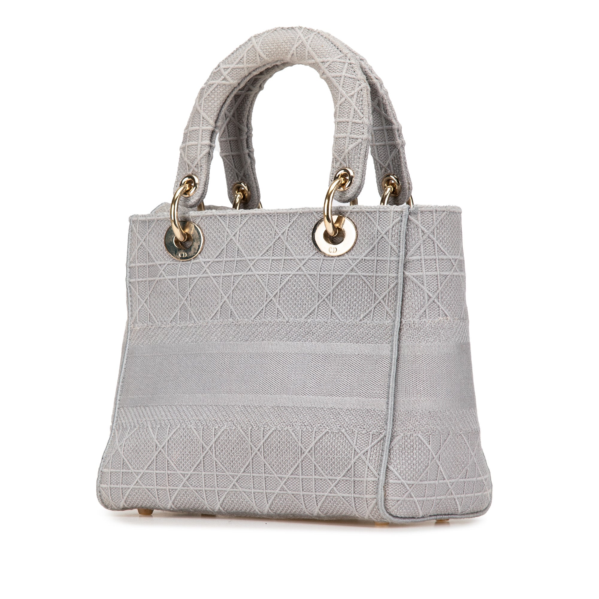 Dior Medium Embroidered Canvas Cannage Lady D Lite - image 2