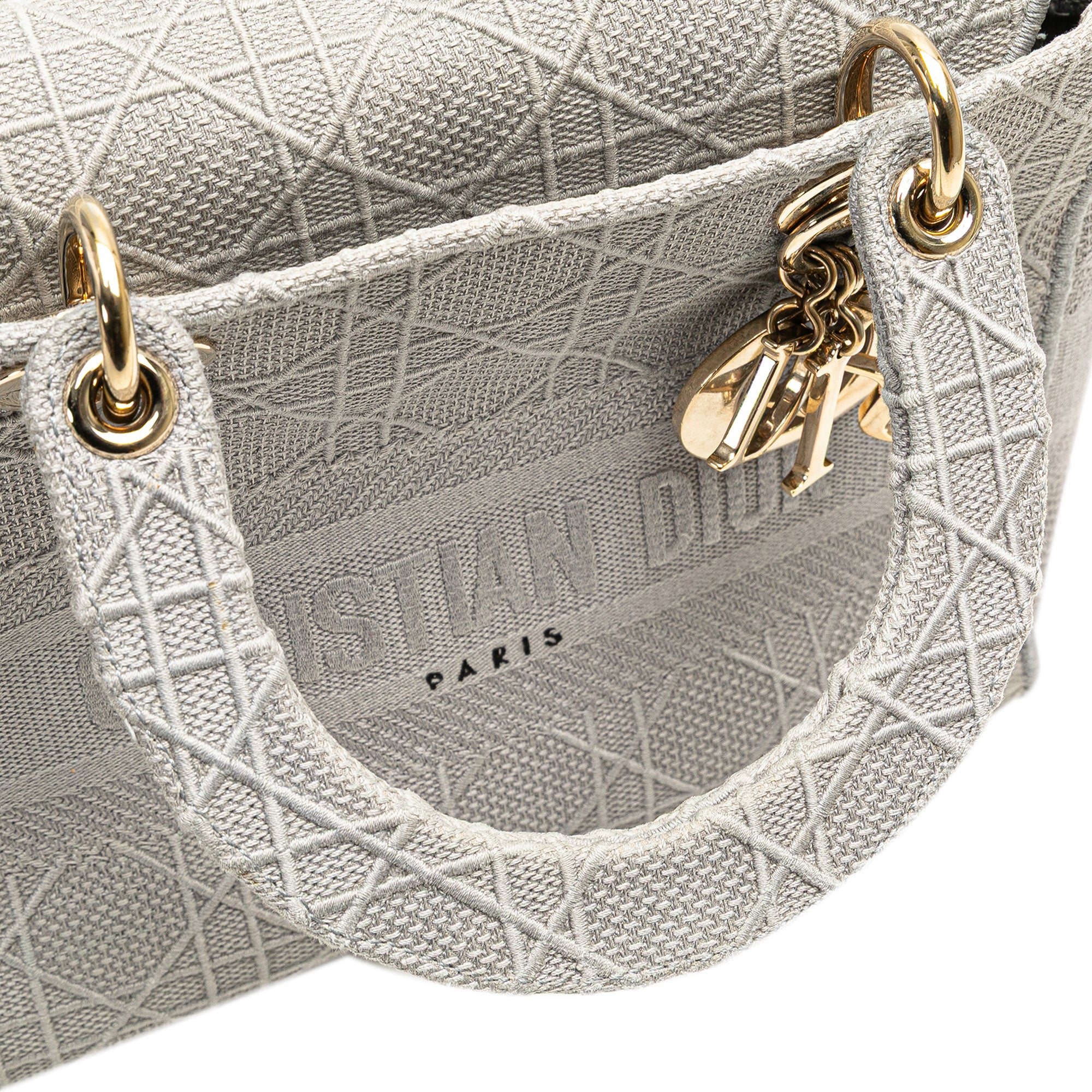 Dior Medium Embroidered Canvas Cannage Lady D Lite - image 8