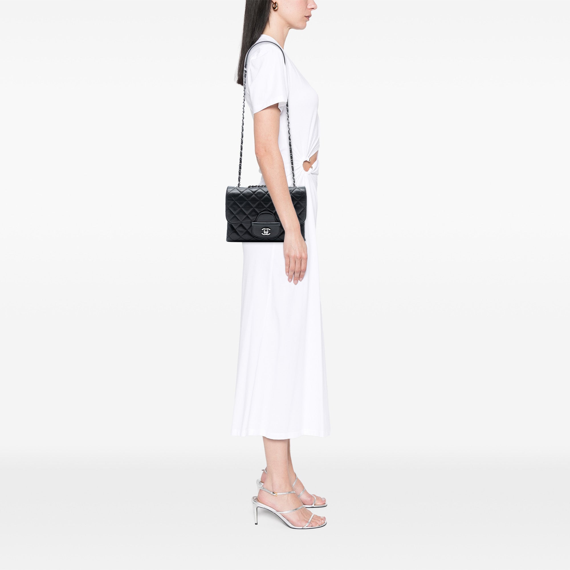 Chanel Small Quilted Lambskin Coco Loop Flap - image 7