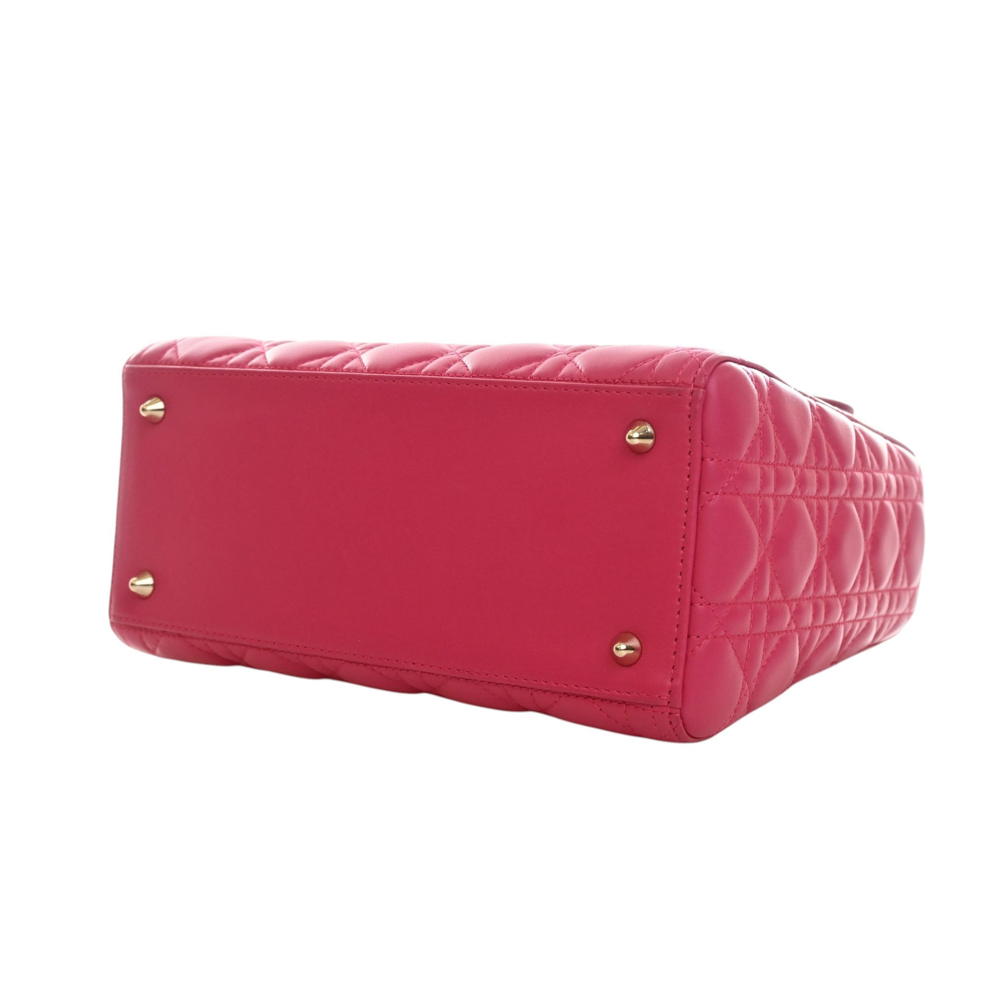 Dior Medium Lambskin Cannage Lady Dior - image 14