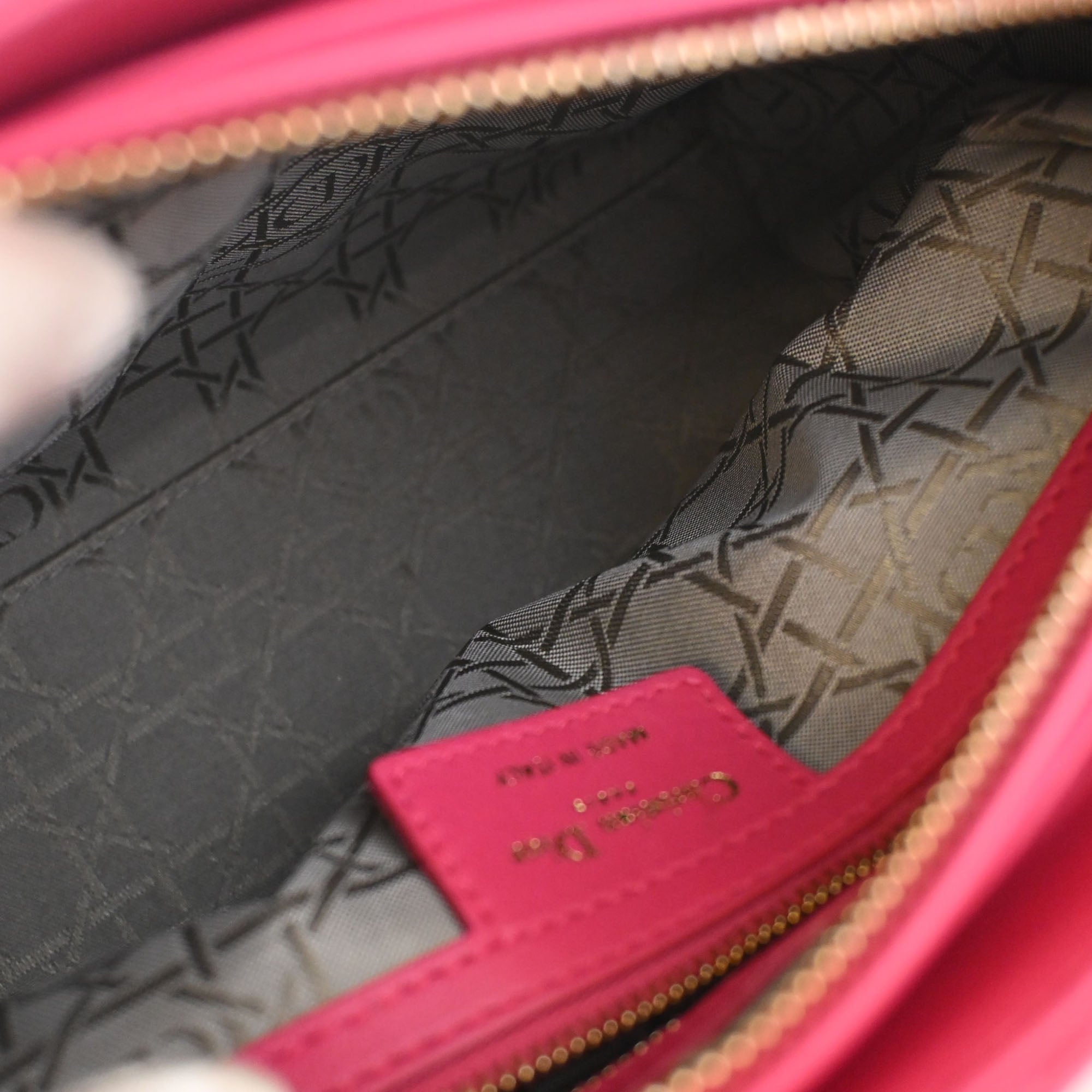 Dior Medium Lambskin Cannage Lady Dior - image 4