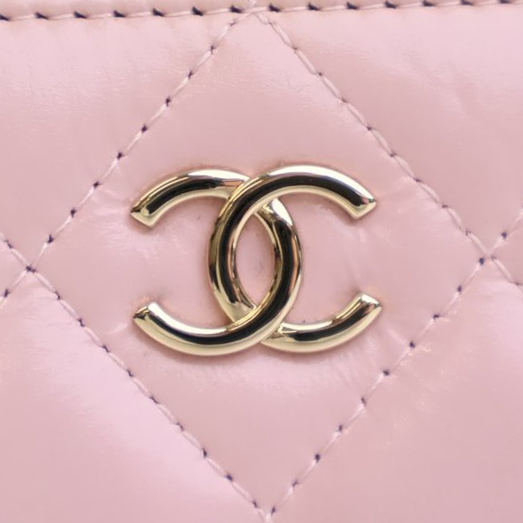 Chanel Mini CC Glazed Calfskin Double Zip Top Handle Vanity Case - image 6