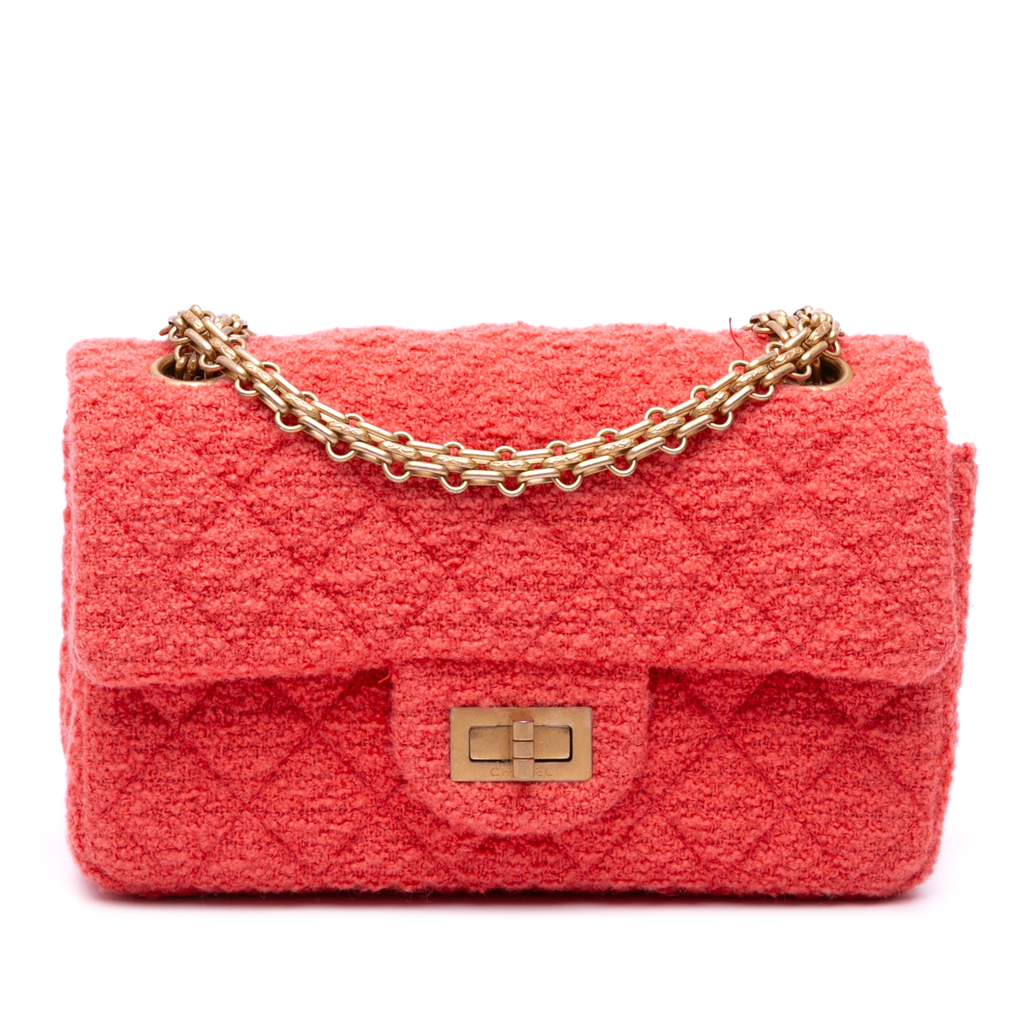 Chanel Reissue 2.55 Quilted Tweed Single Flap 224 - image 1