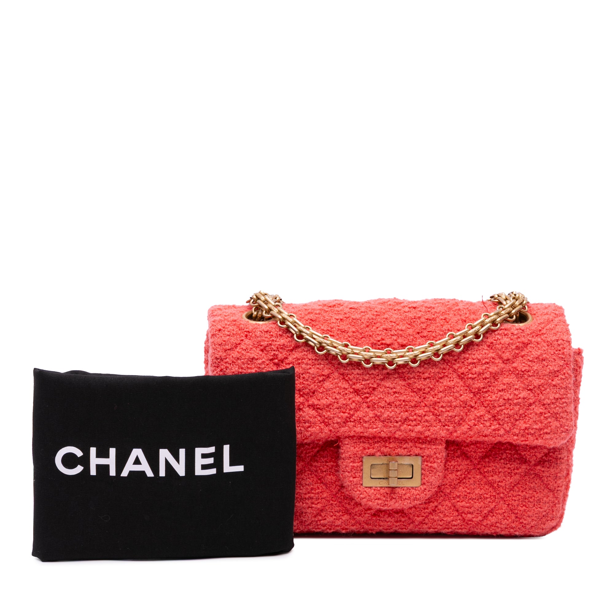 Chanel Reissue 2.55 Quilted Tweed Single Flap 224 - image 10