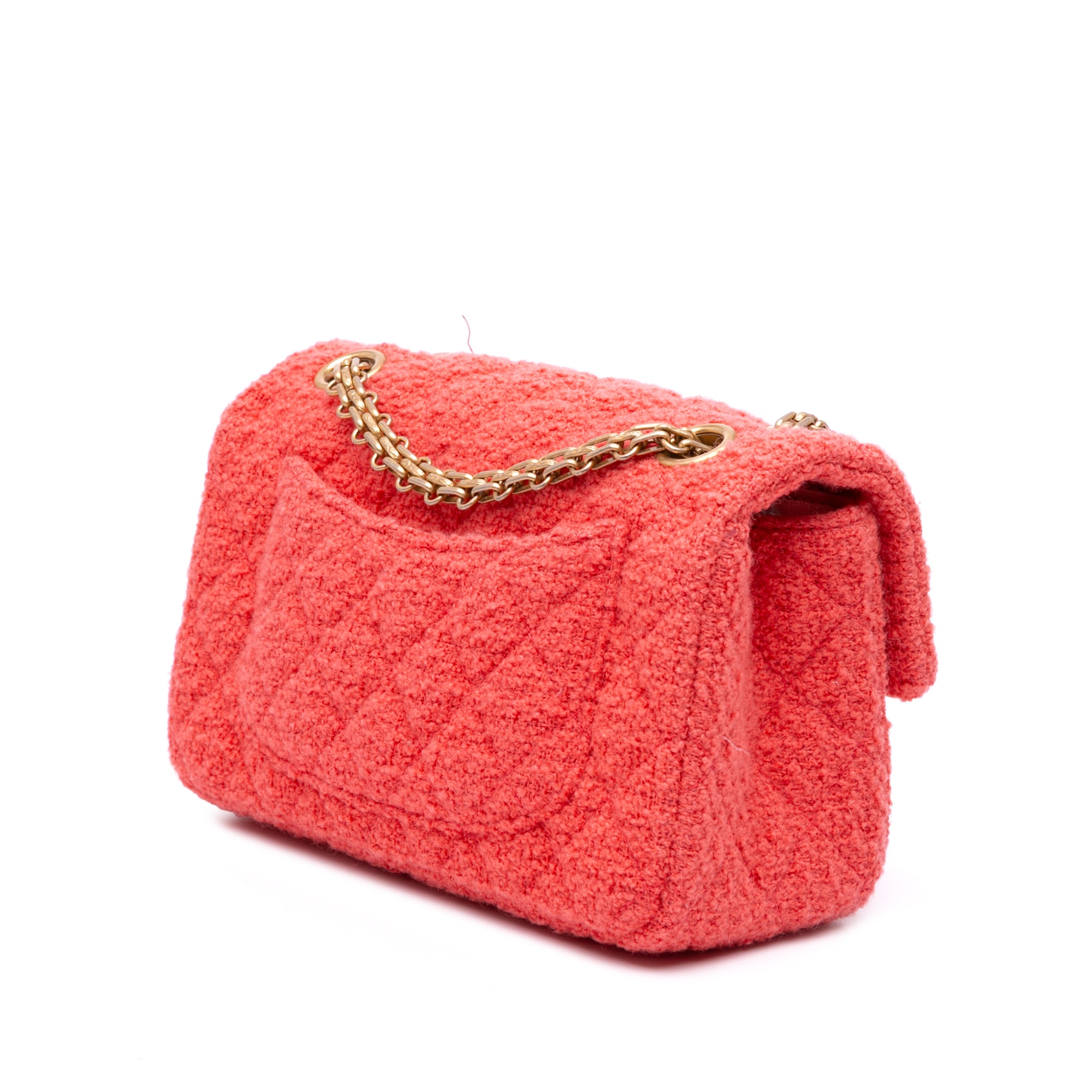 Chanel Reissue 2.55 Quilted Tweed Single Flap 224 - image 2