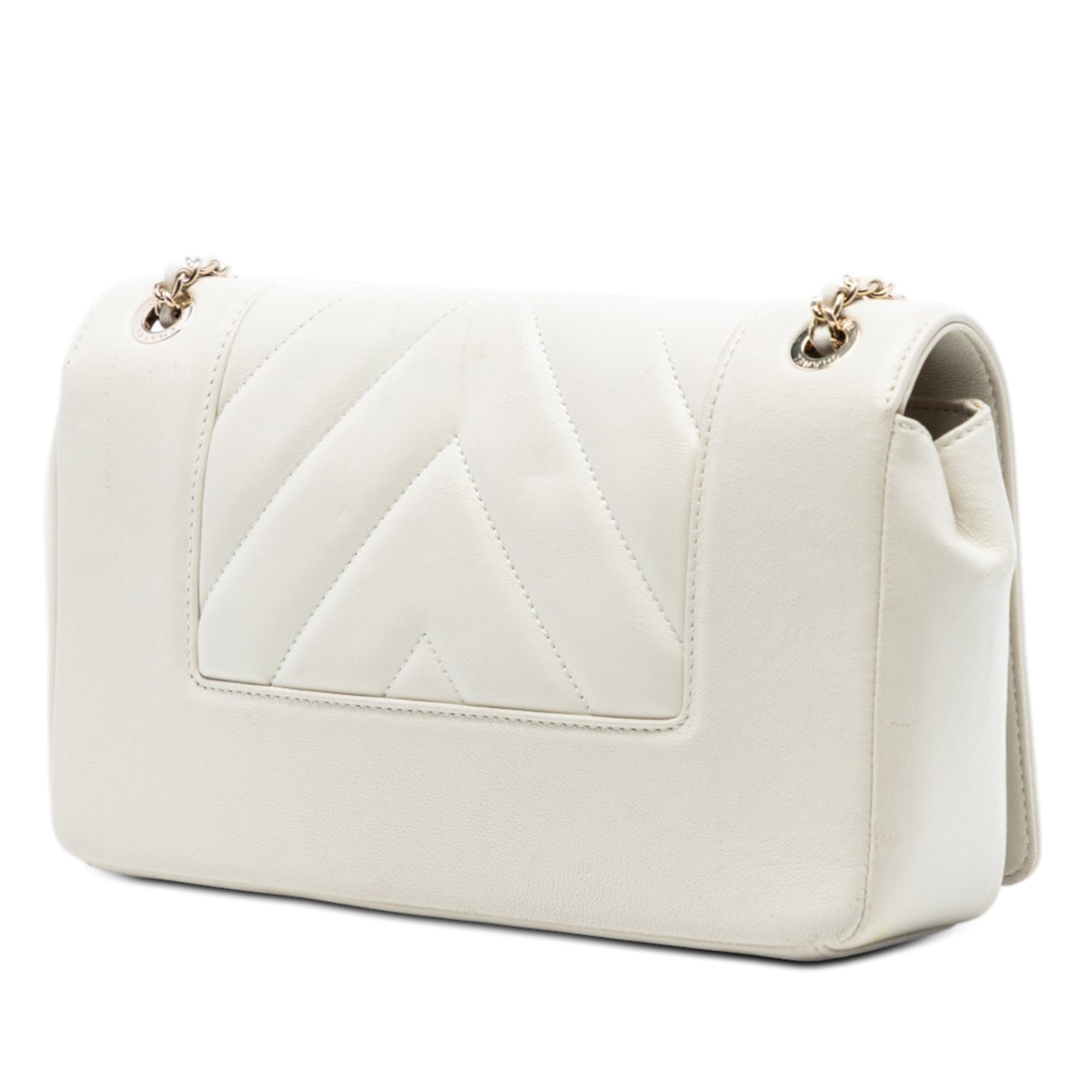 Chanel Medium Chevron Sheepskin Mademoiselle Vintage Flap - image 2