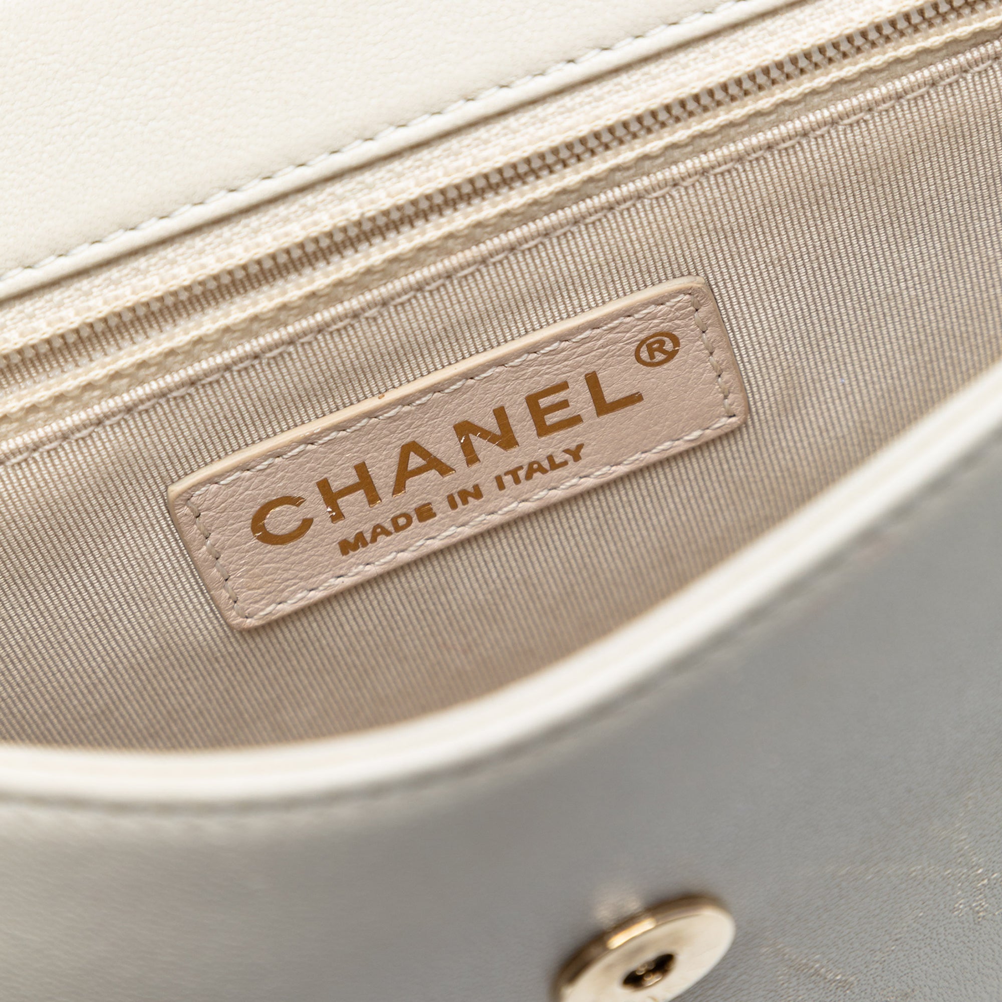 Chanel Medium Chevron Sheepskin Mademoiselle Vintage Flap - image 5