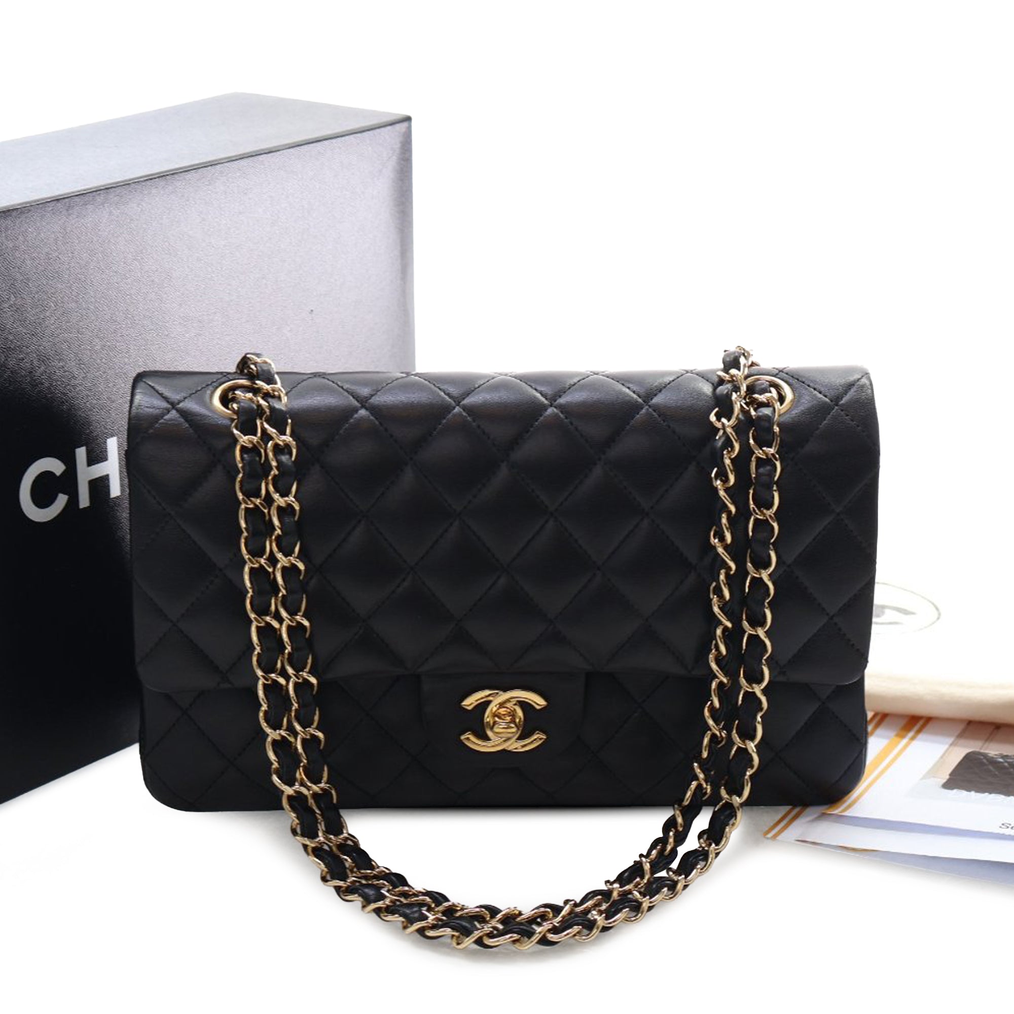 Chanel Medium Classic Lambskin Double Flap - image 15