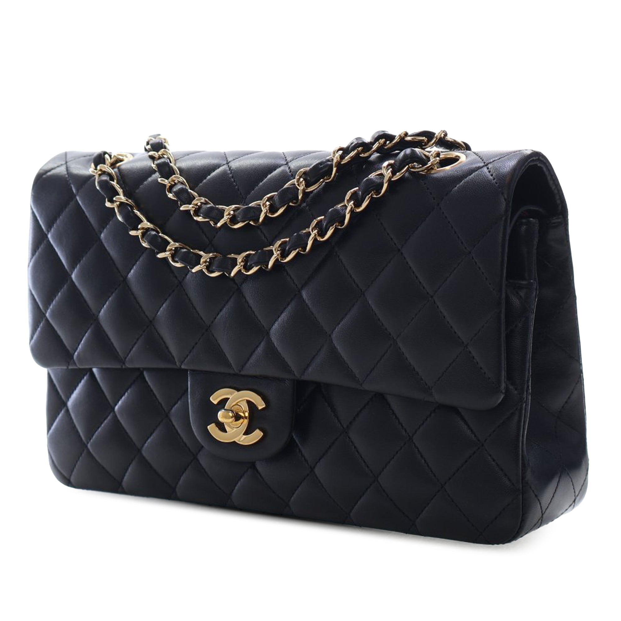 Chanel Medium Classic Lambskin Double Flap - image 9