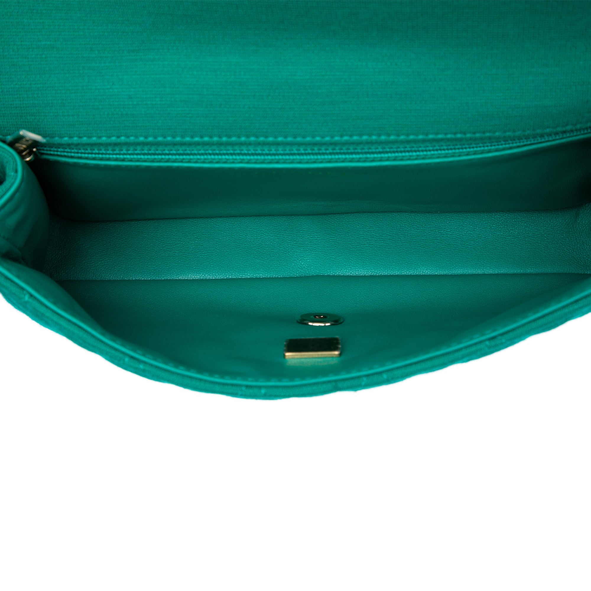 Chanel CC Quilted Jersey Roll Clutch - image 4