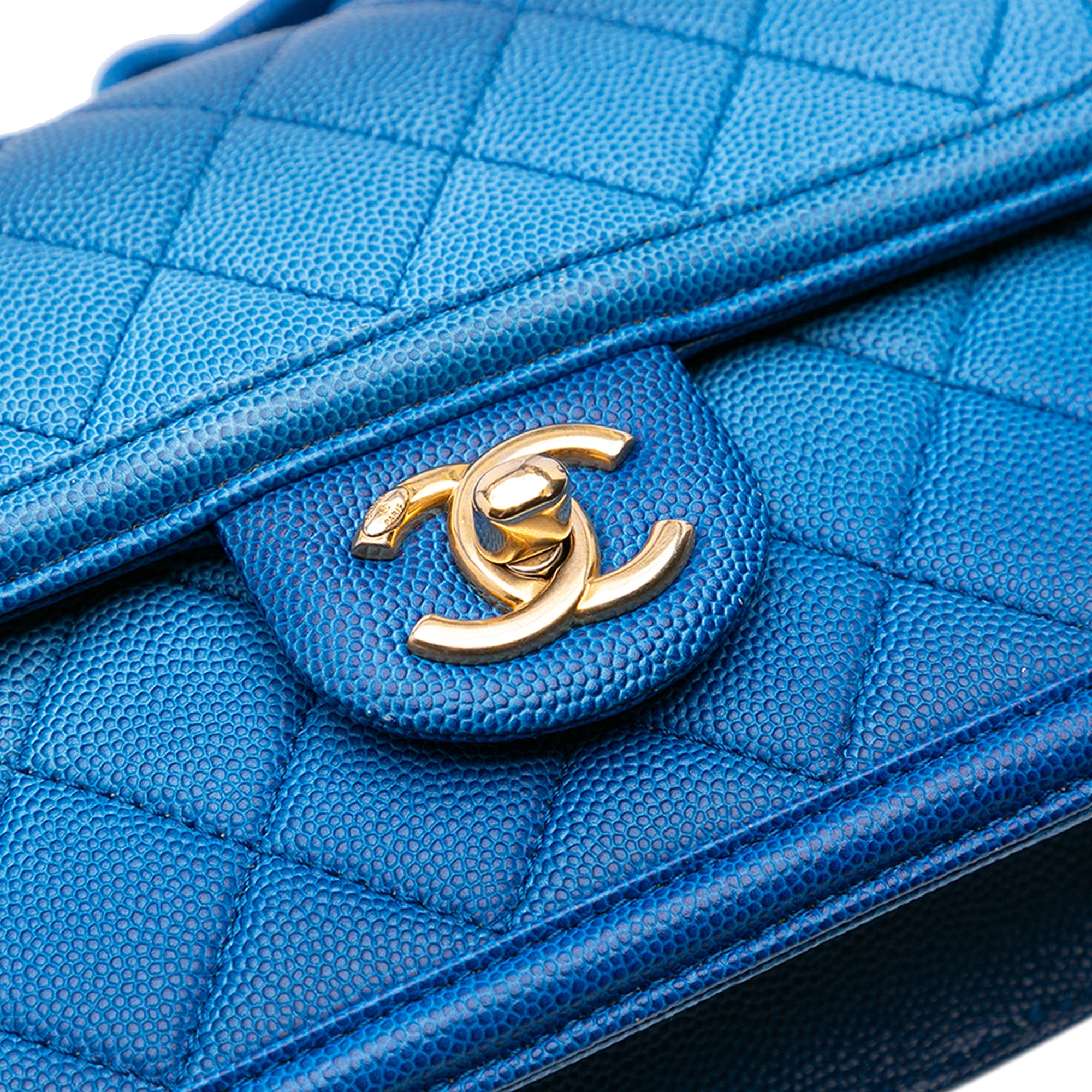 Chanel Quilted Caviar Sunset On The Sea Flap Belt Bag - image 8