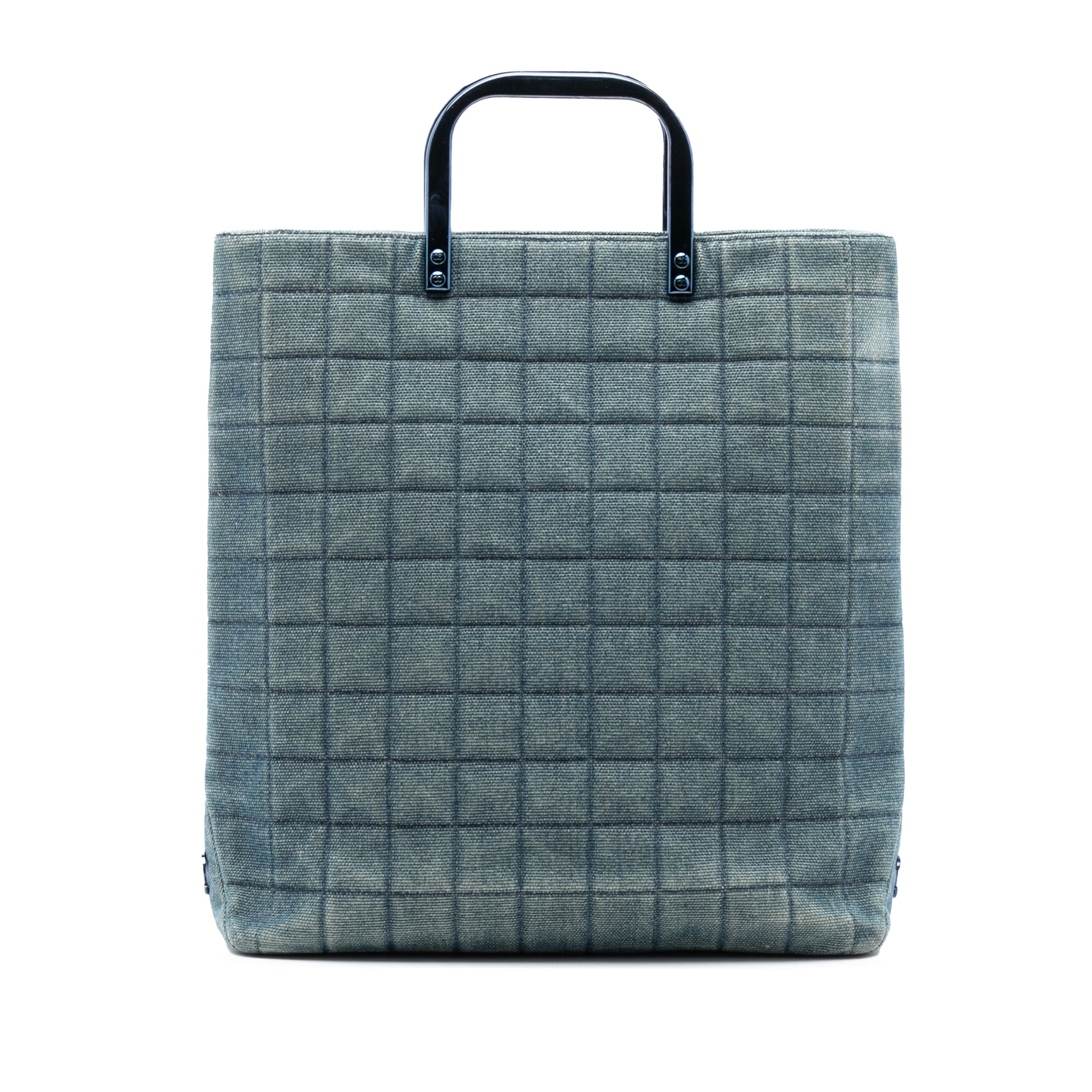 Chanel CC Chocolate Bar Denim Tote - image 1