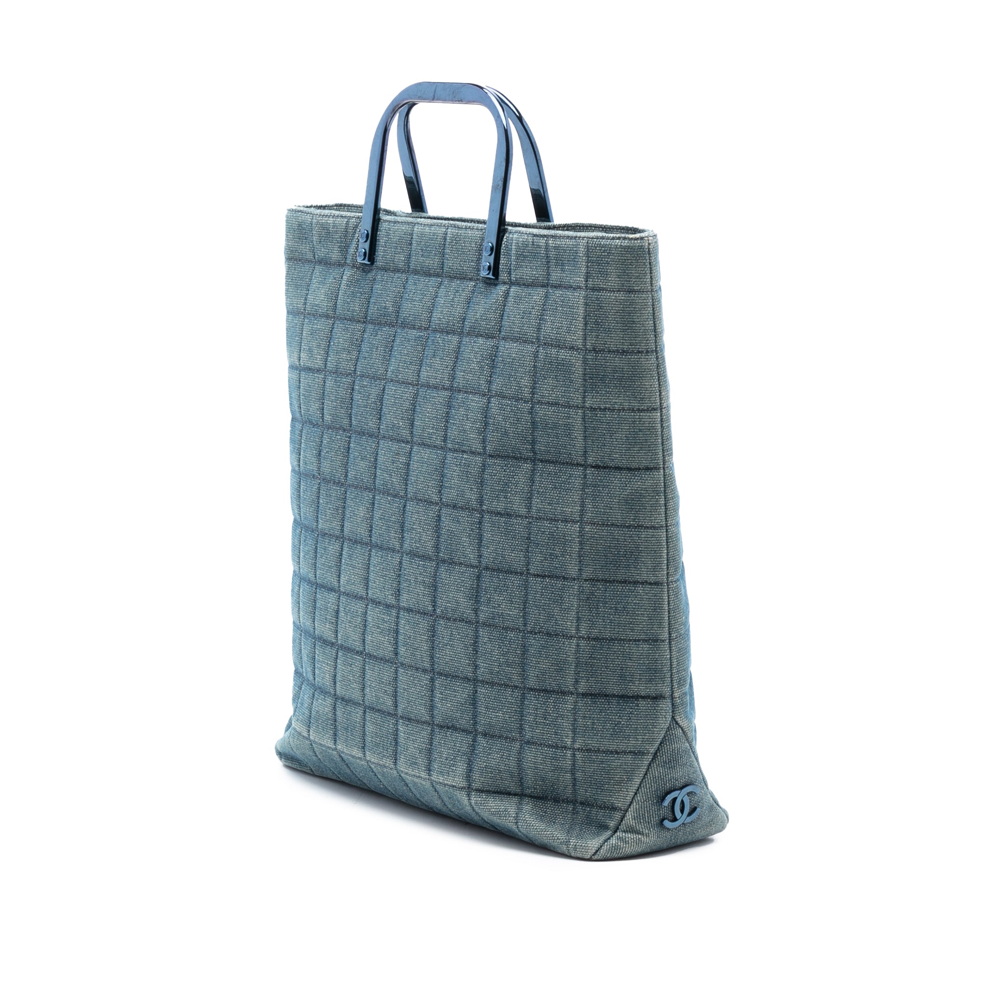 Chanel CC Chocolate Bar Denim Tote - image 2