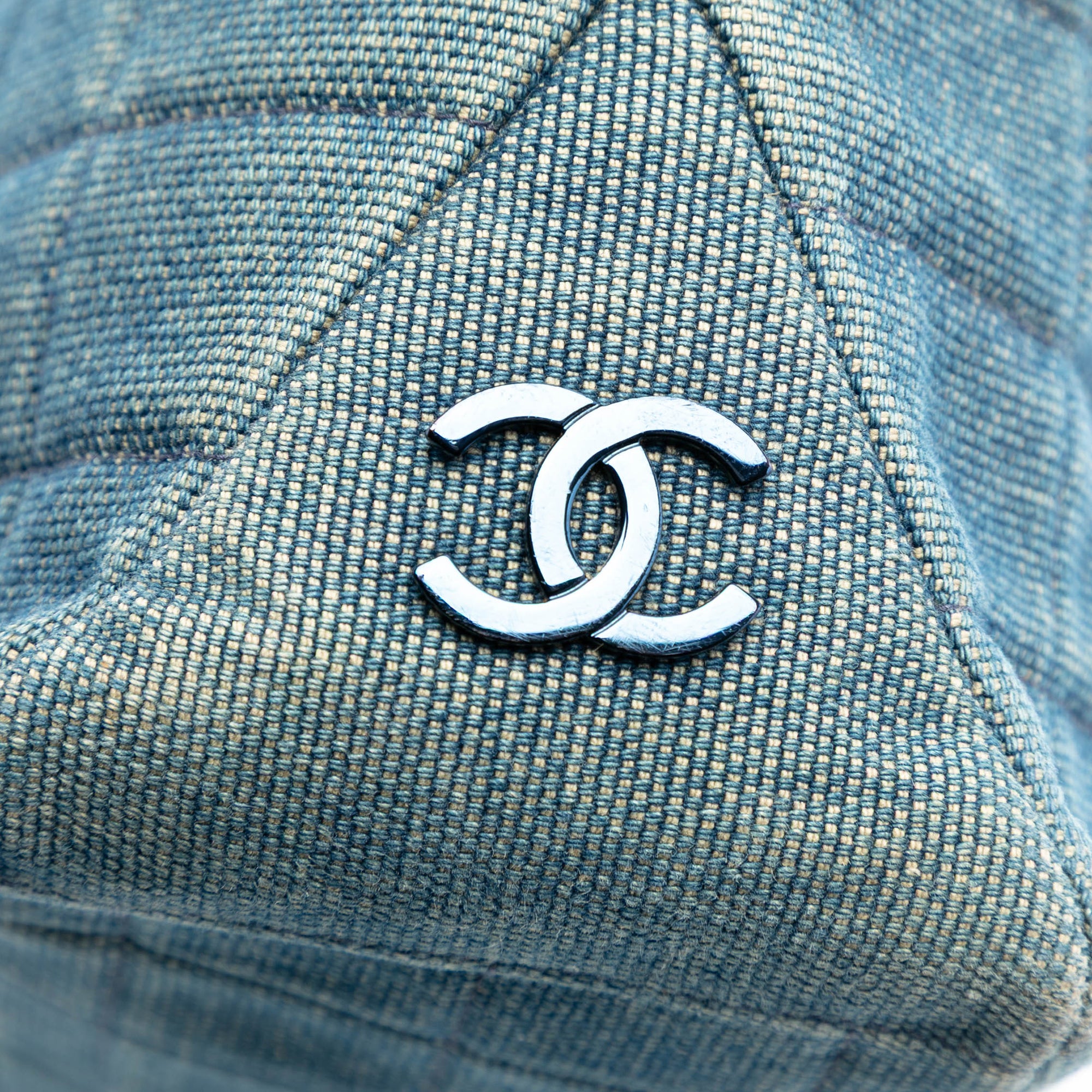 Chanel CC Chocolate Bar Denim Tote - image 5