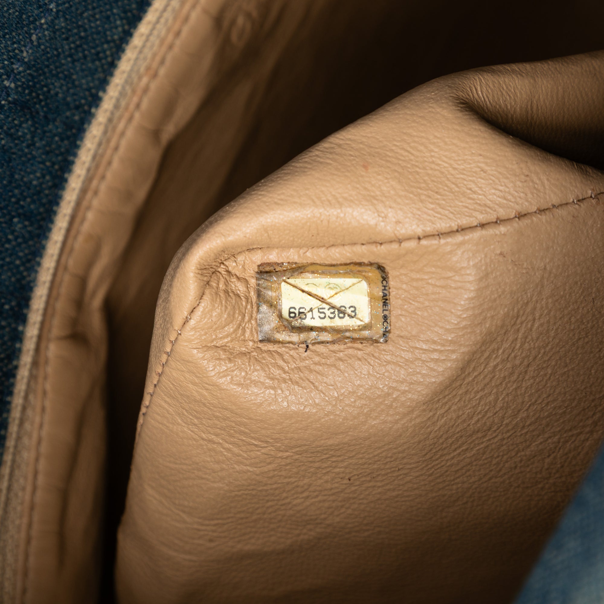 Chanel CC Chocolate Bar Denim Tote - image 6
