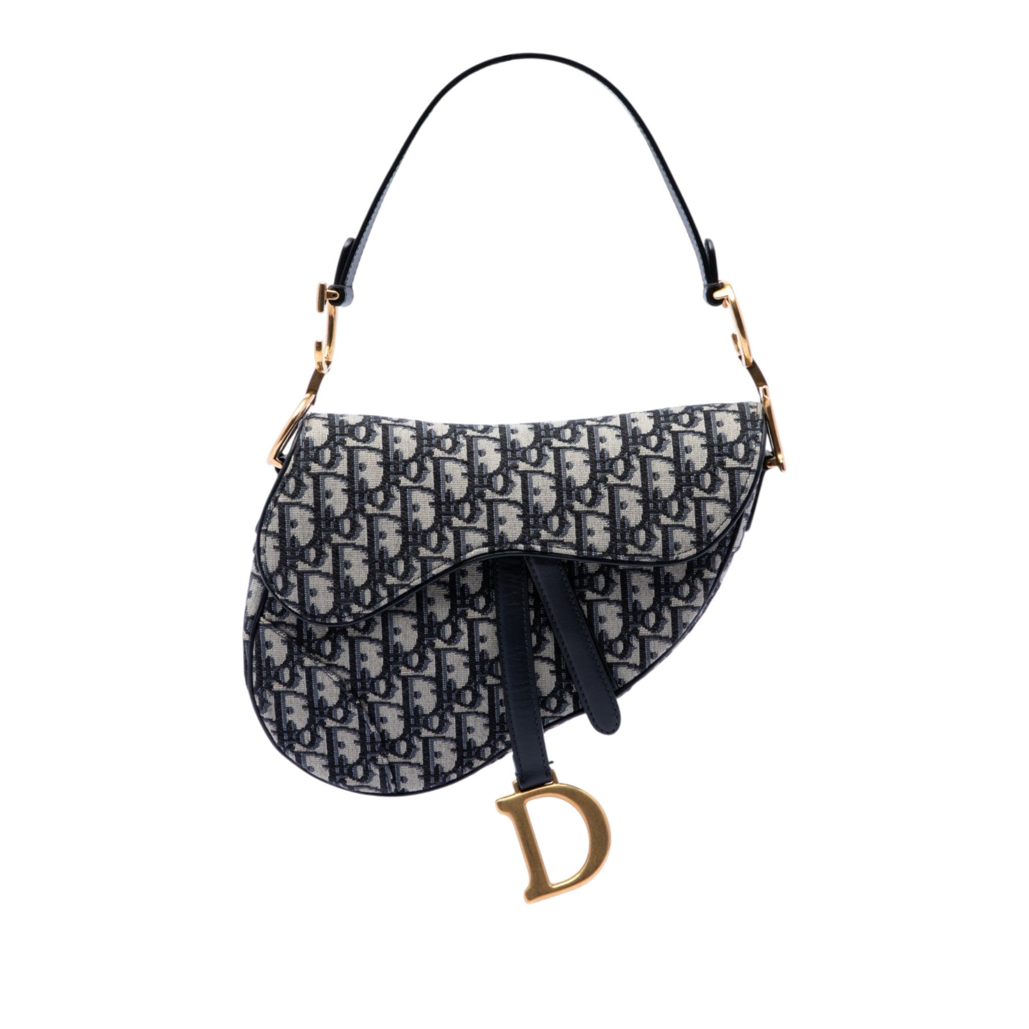 Dior Oblique Canvas Saddle Bag - image 1