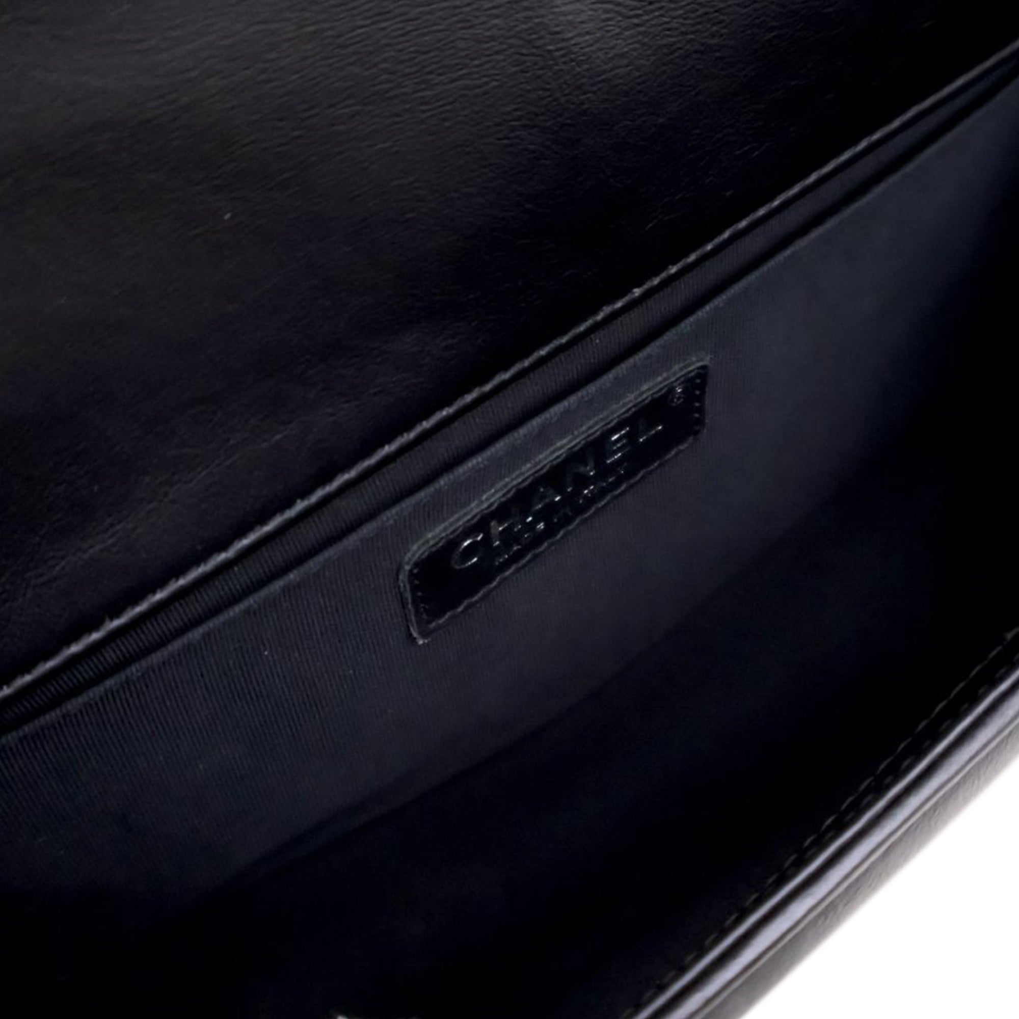 Chanel Old Medium Quilted Lambskin Boy Flap - image 6