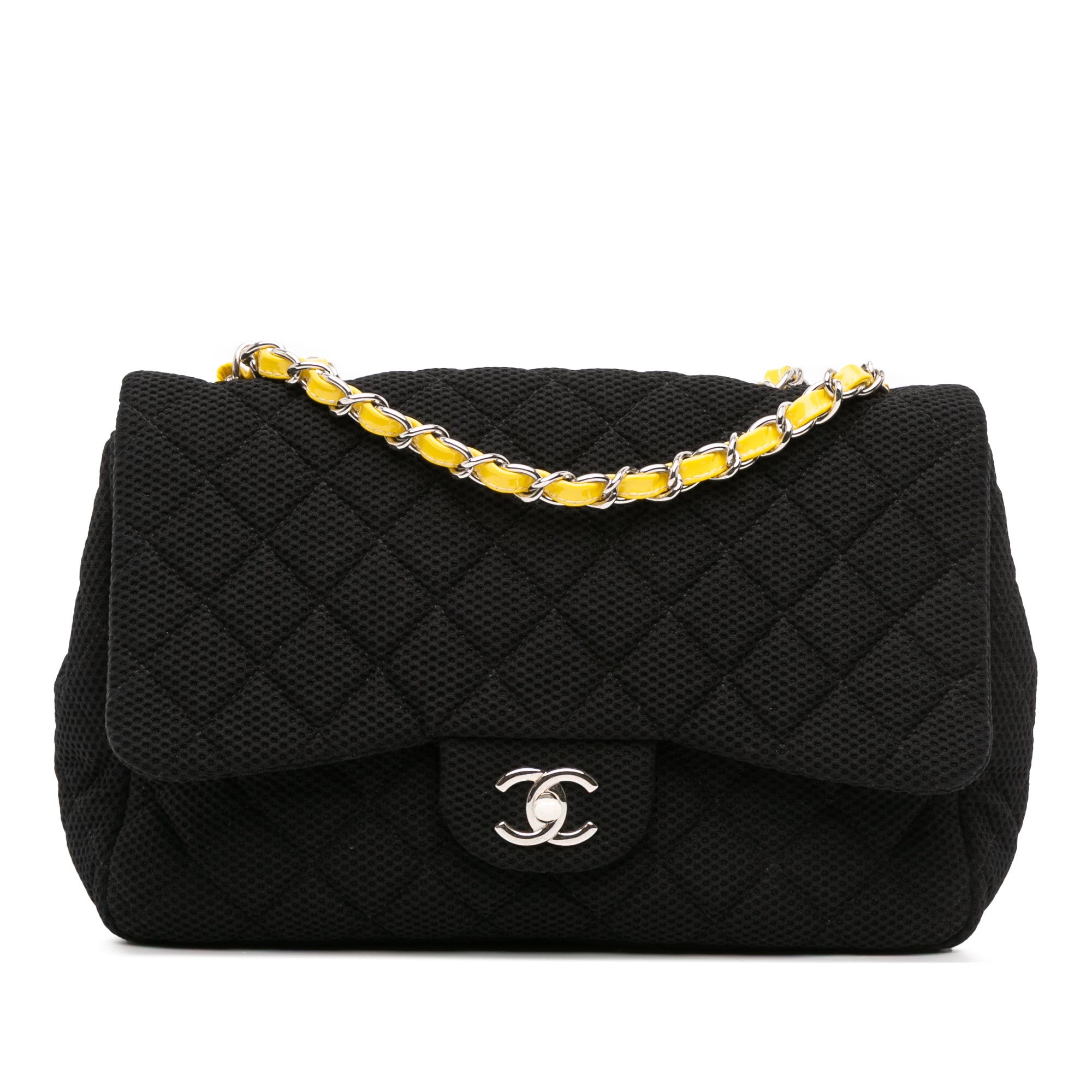 Chanel Jumbo Classic Mesh Single Flap - image 1