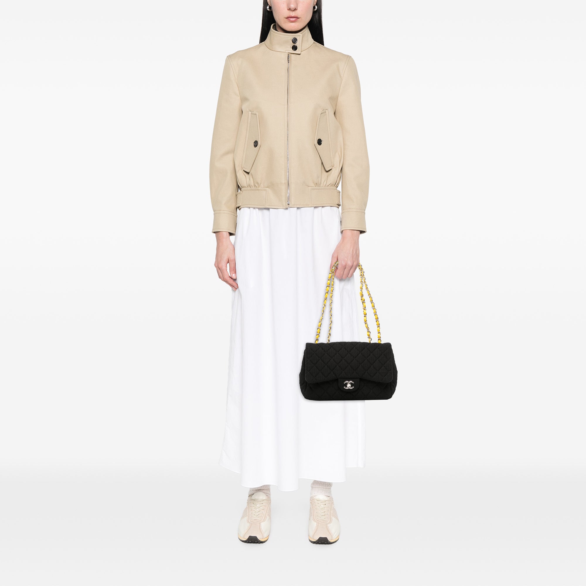 Chanel Jumbo Classic Mesh Single Flap - image 10