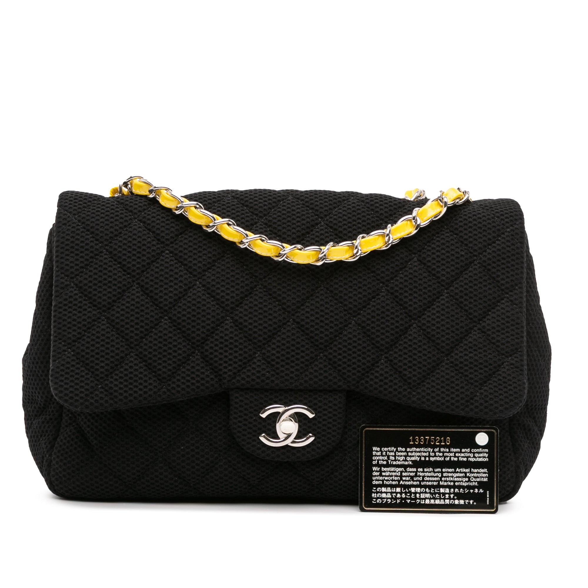 Chanel Jumbo Classic Mesh Single Flap - image 11