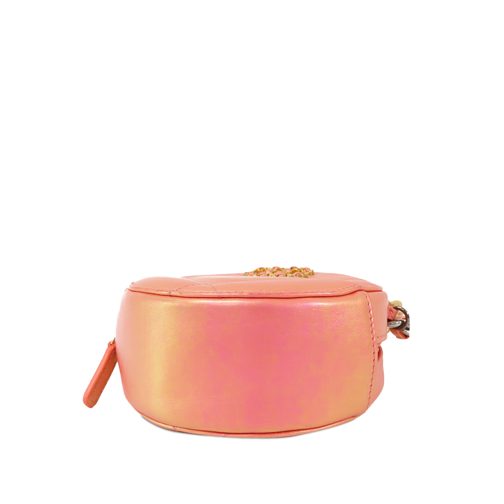 Chanel Iridescent Lambskin 19 Round Clutch with Chain - image 3