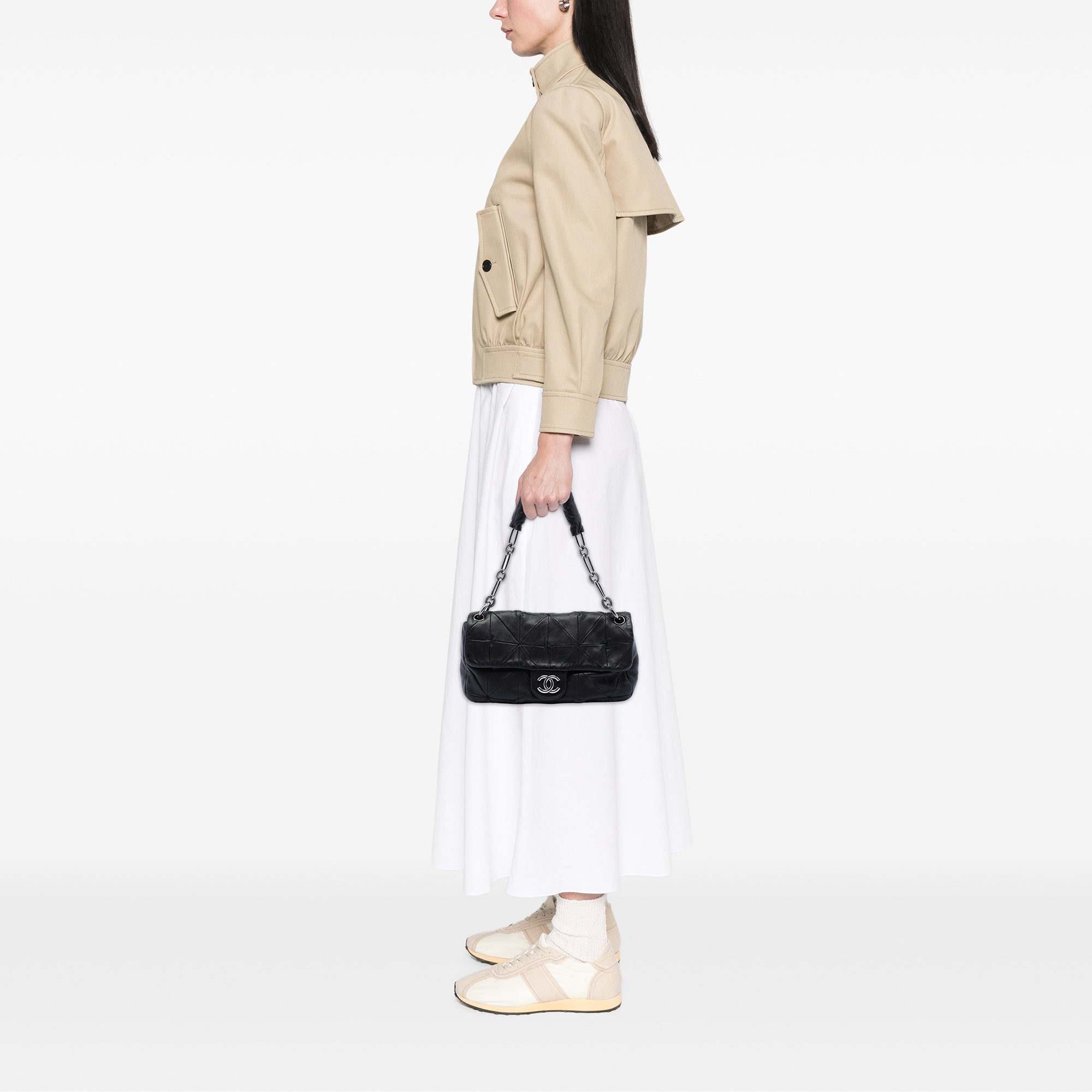 Chanel Quilted Lambskin Origami Soft Squares Flap - image 7