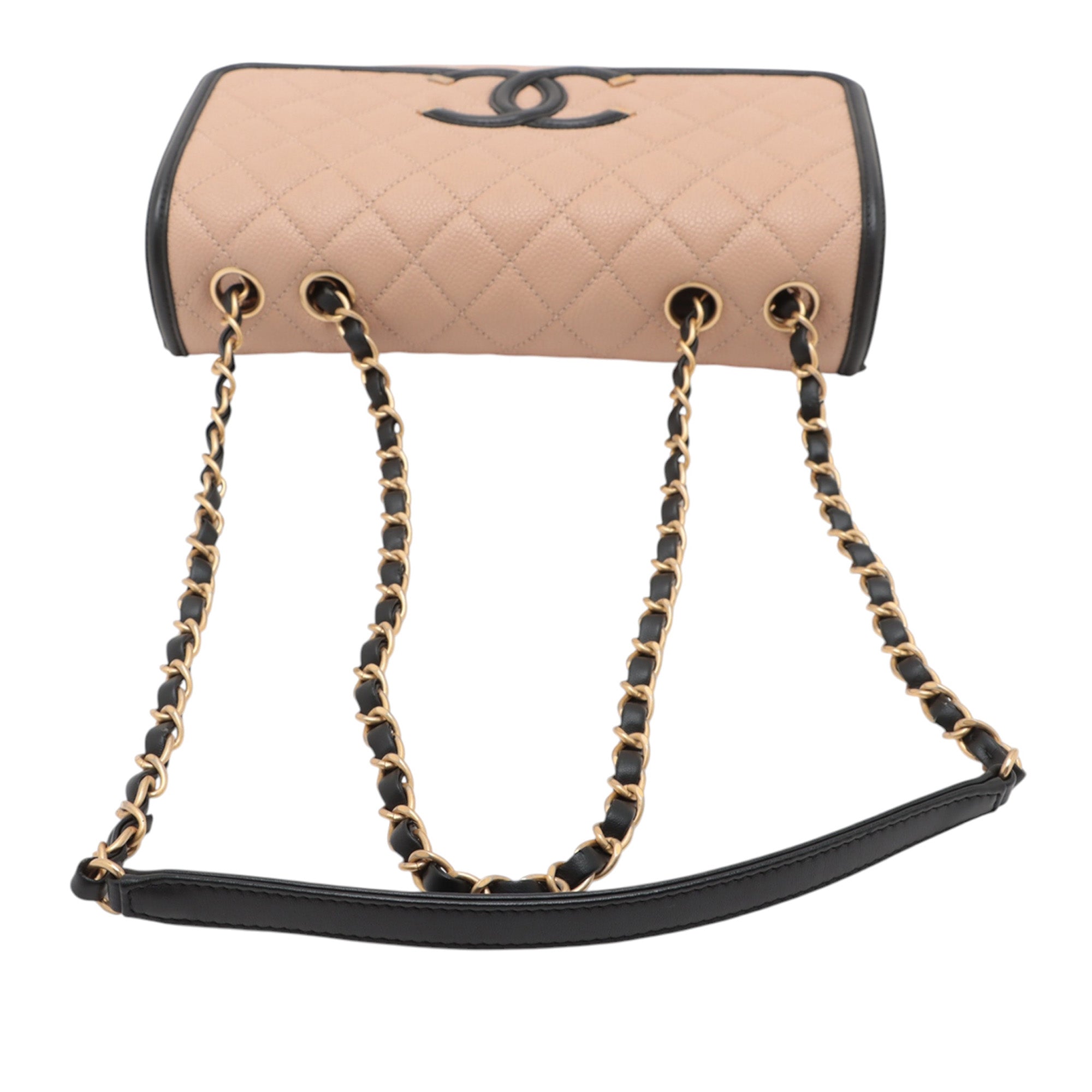 Chanel Medium Bicolor Caviar CC Filigree Flap - image 10