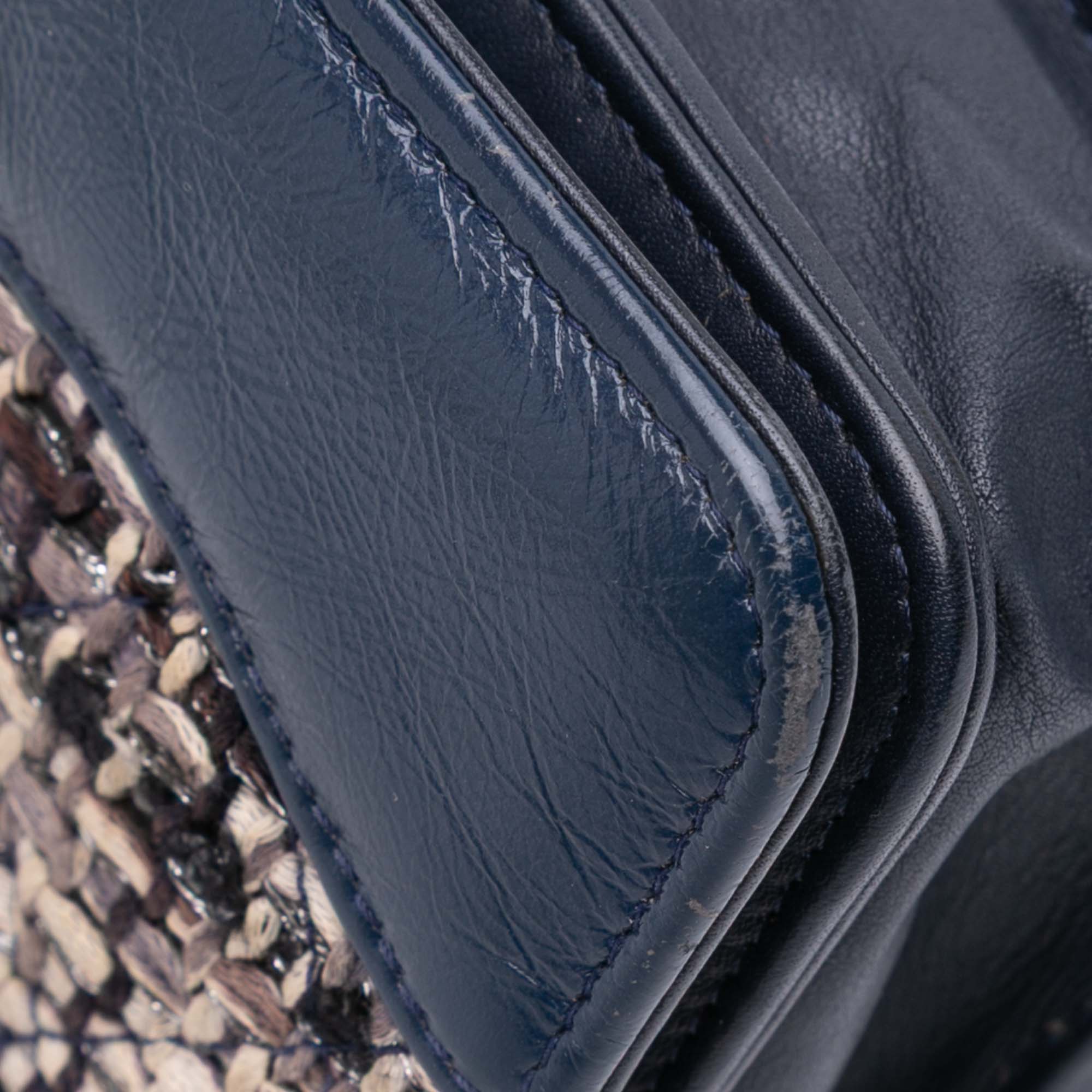 Chanel Quilted Tweed and Calfskin Gabrielle Wallet On Chain - image 10