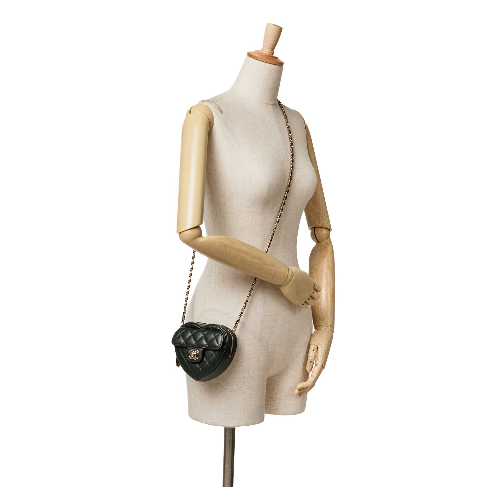 Chanel Mini Lambskin CC in Love Heart Crossbody - image 9