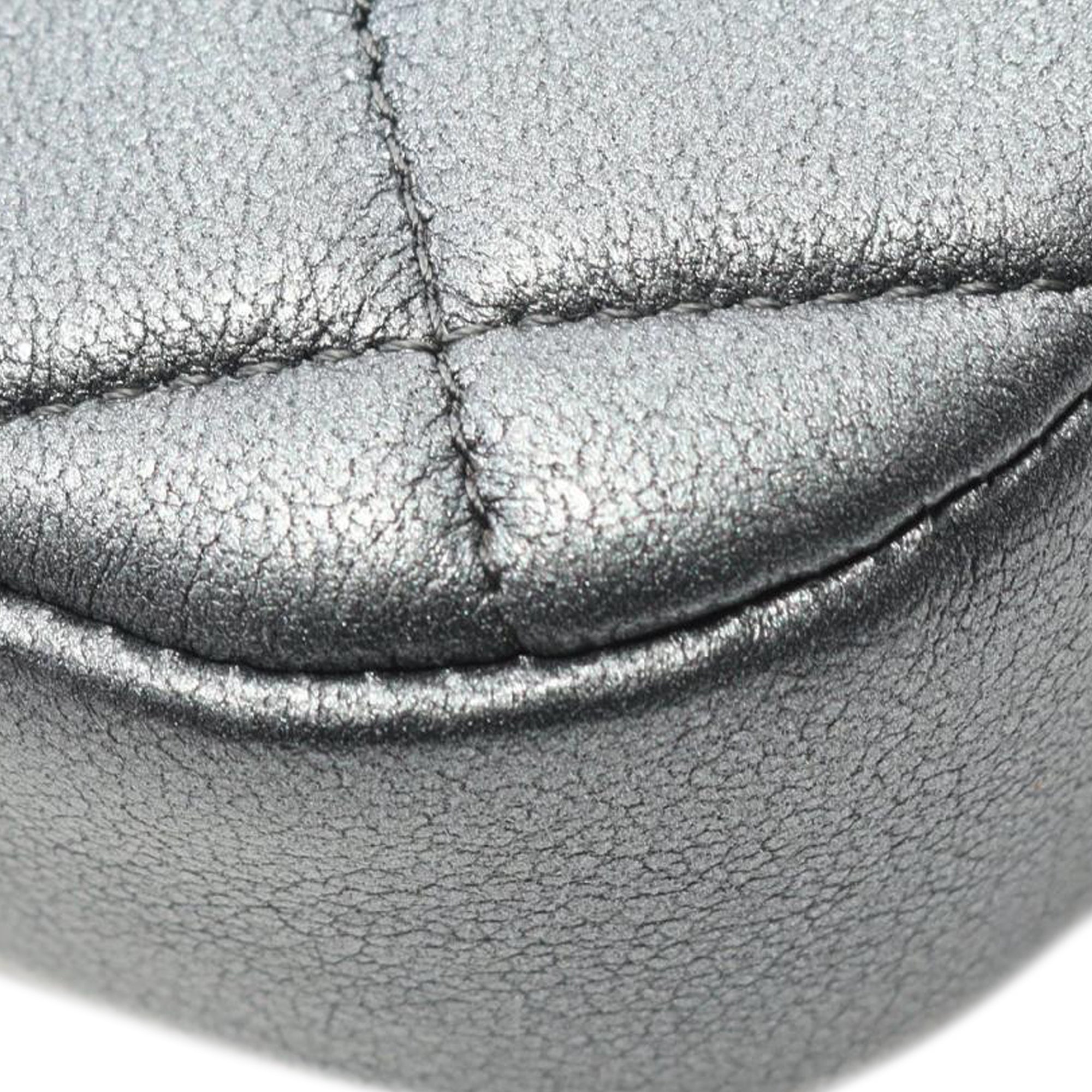 Chanel CC Quilted Metallic Lambskin Charms Hobo - image 7