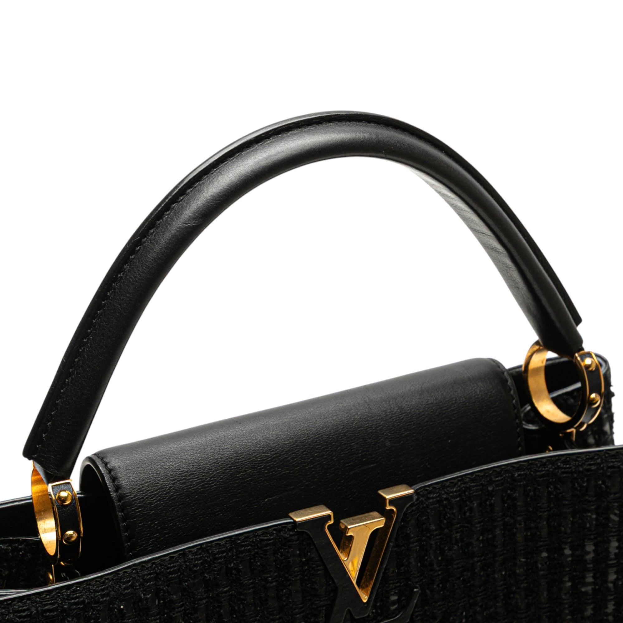 Louis Vuitton Tweed Capucines Old MM - image 10