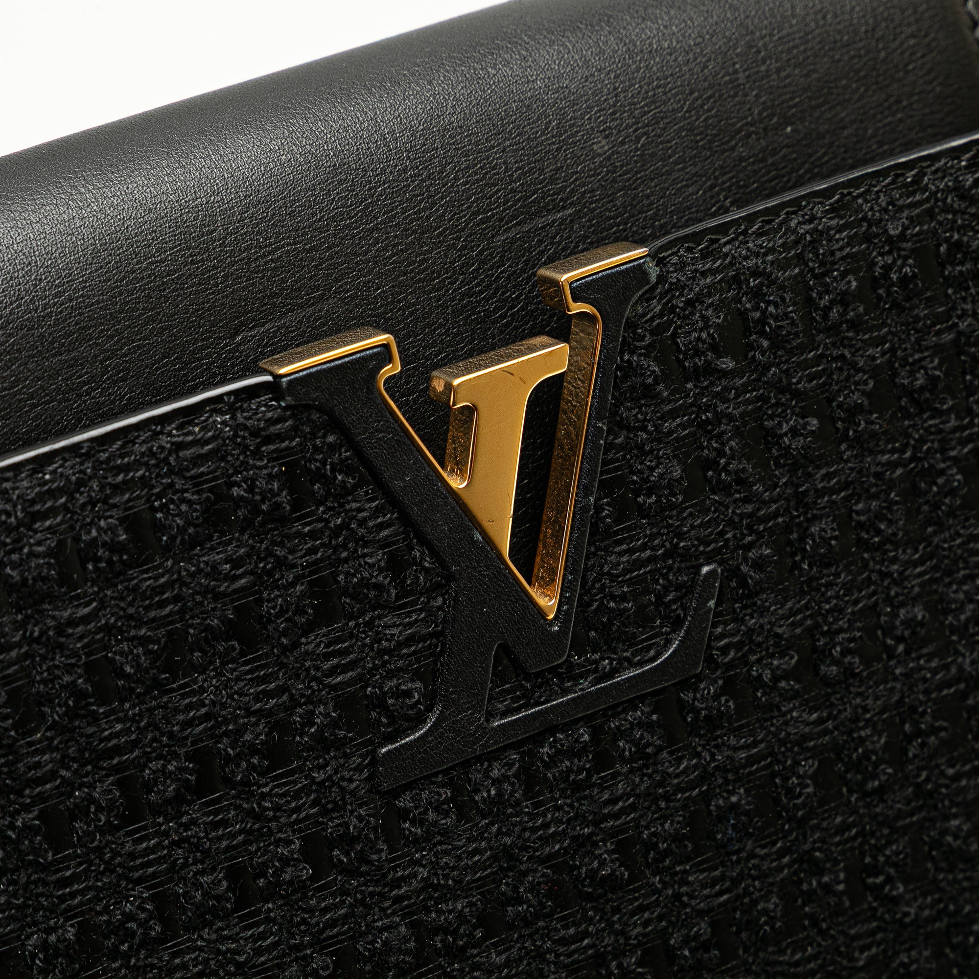 Louis Vuitton Tweed Capucines Old MM - image 7
