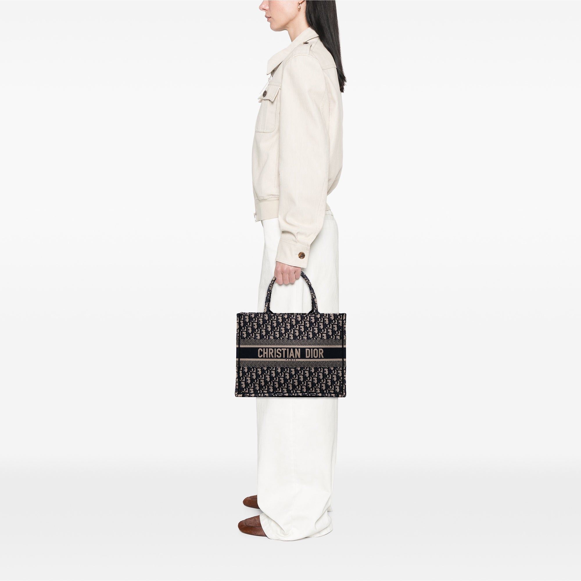 Dior Medium Oblique Embroidered Canvas Book Tote - image 10