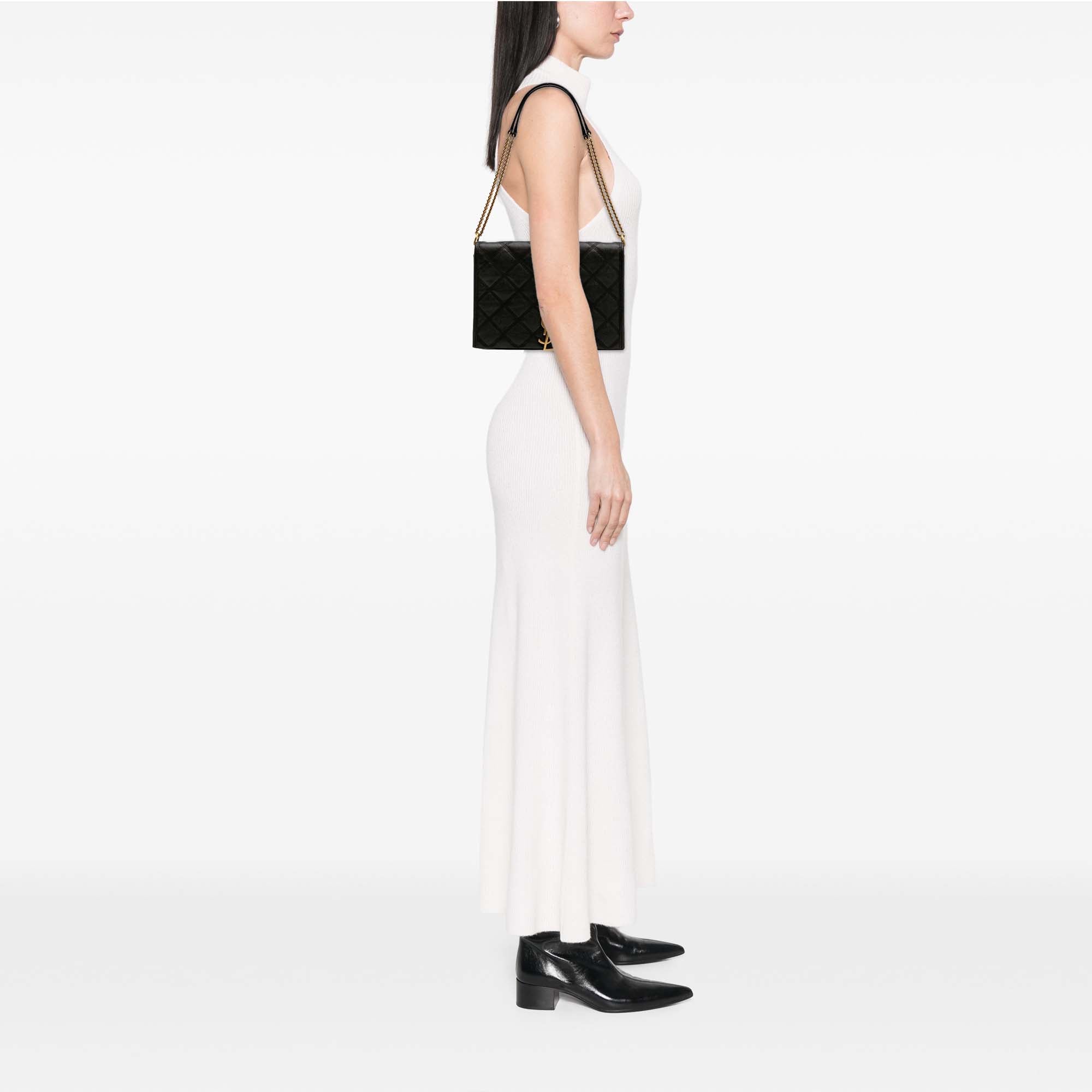 YSL Mini Quilted Lambskin Becky Chain Shoulder Bag