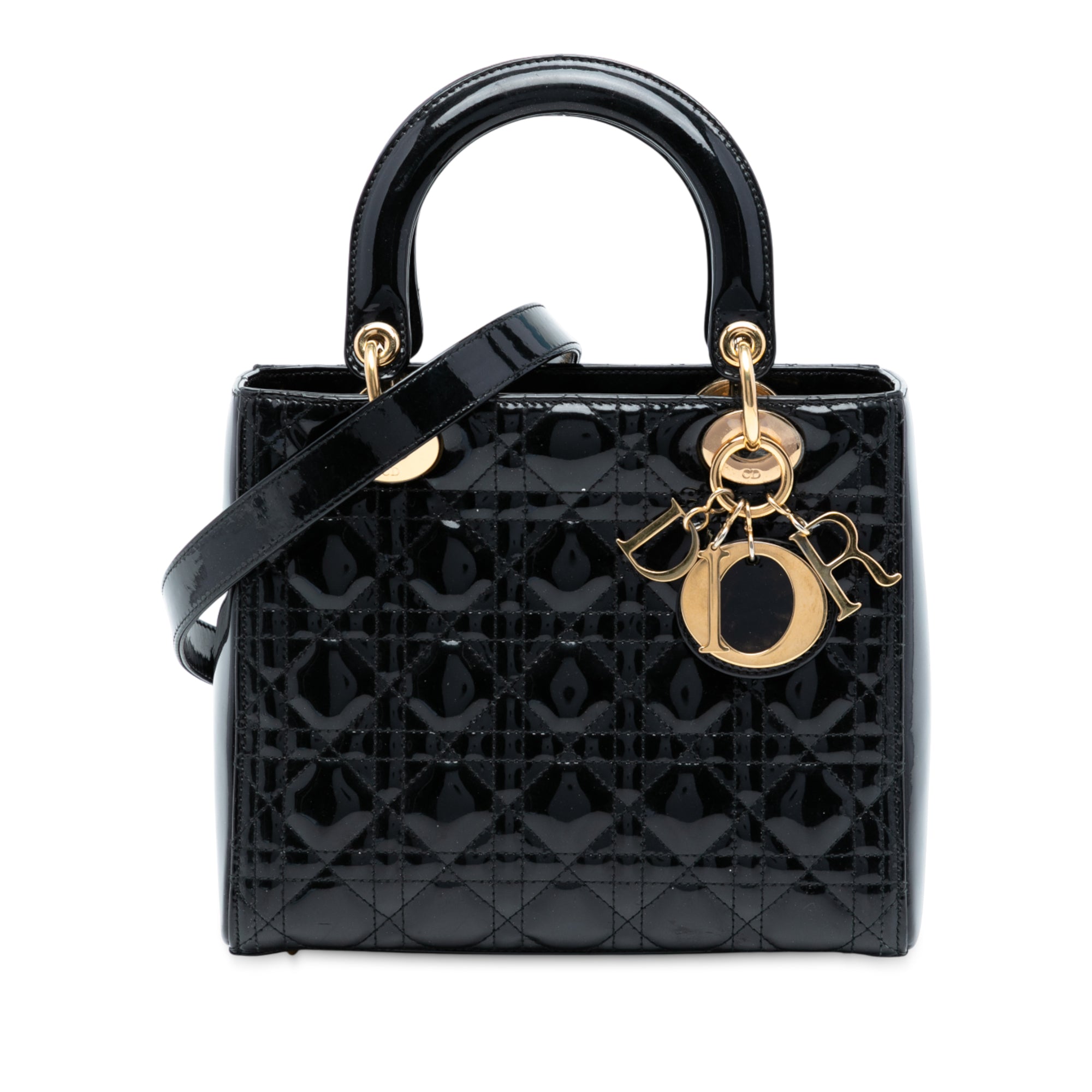 Dior Medium Patent Cannage Lady Dior - image 1