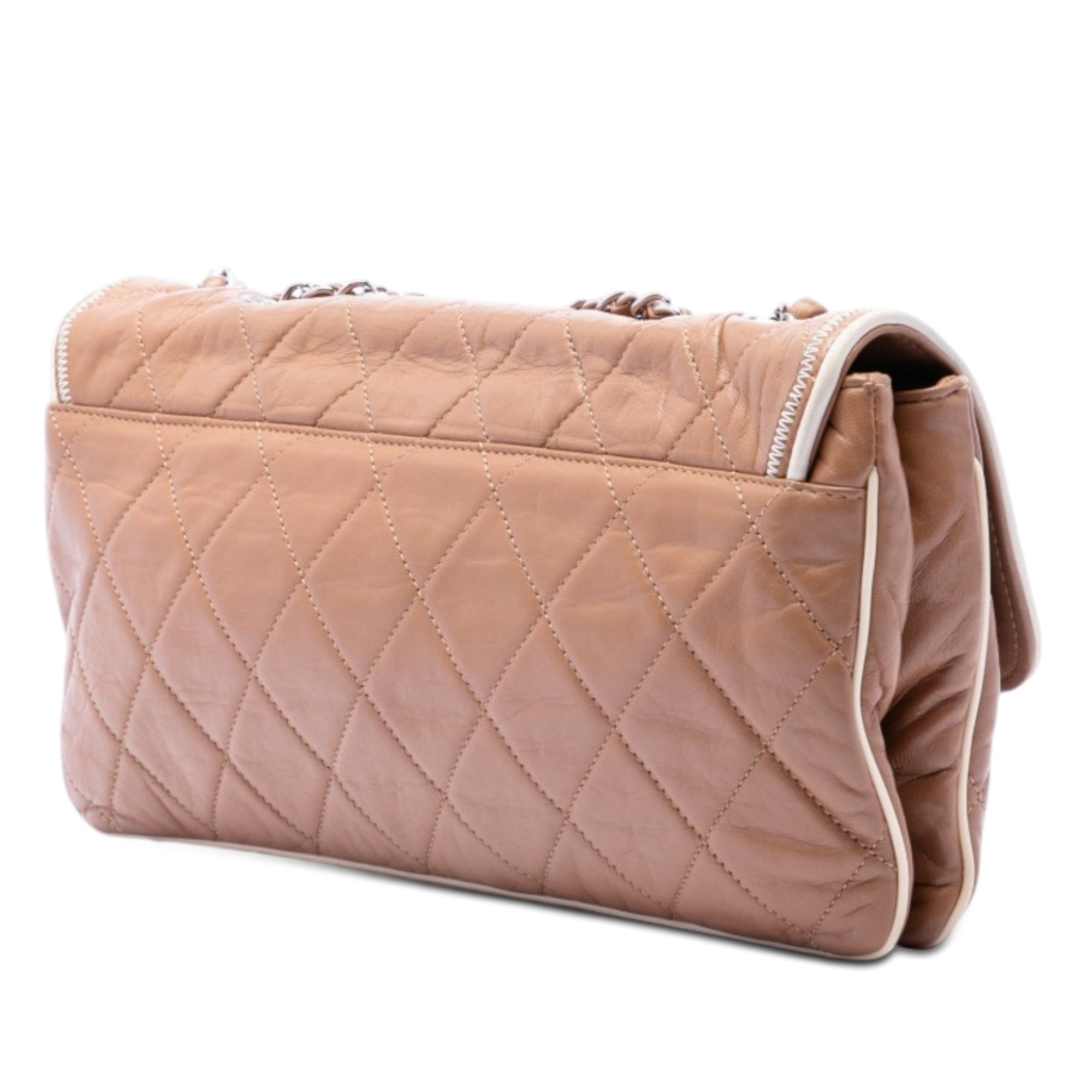 Chanel Quilted Aged Lambskin Reissue 2.55 East West Flap - image 2