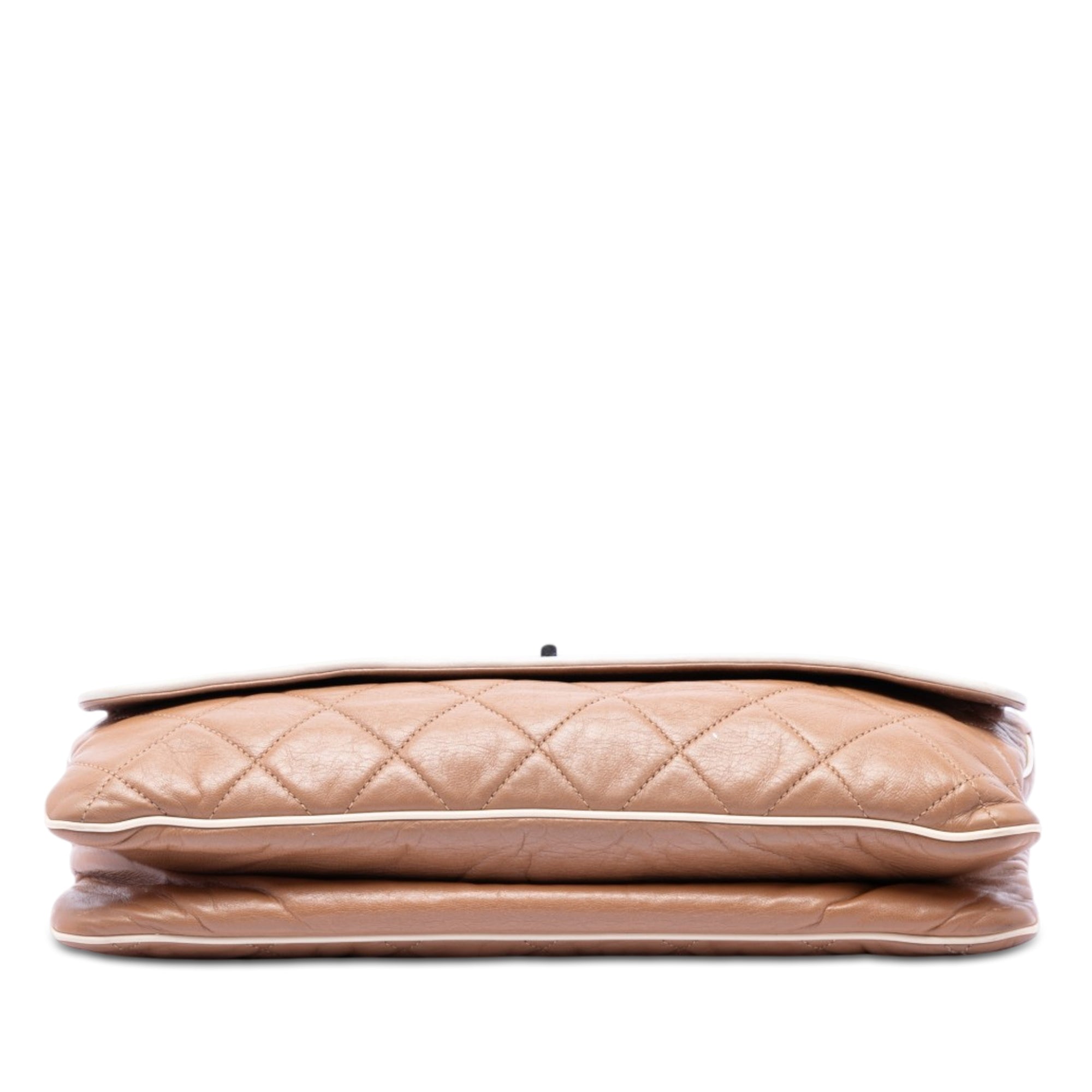 Chanel Quilted Aged Lambskin Reissue 2.55 East West Flap - image 3